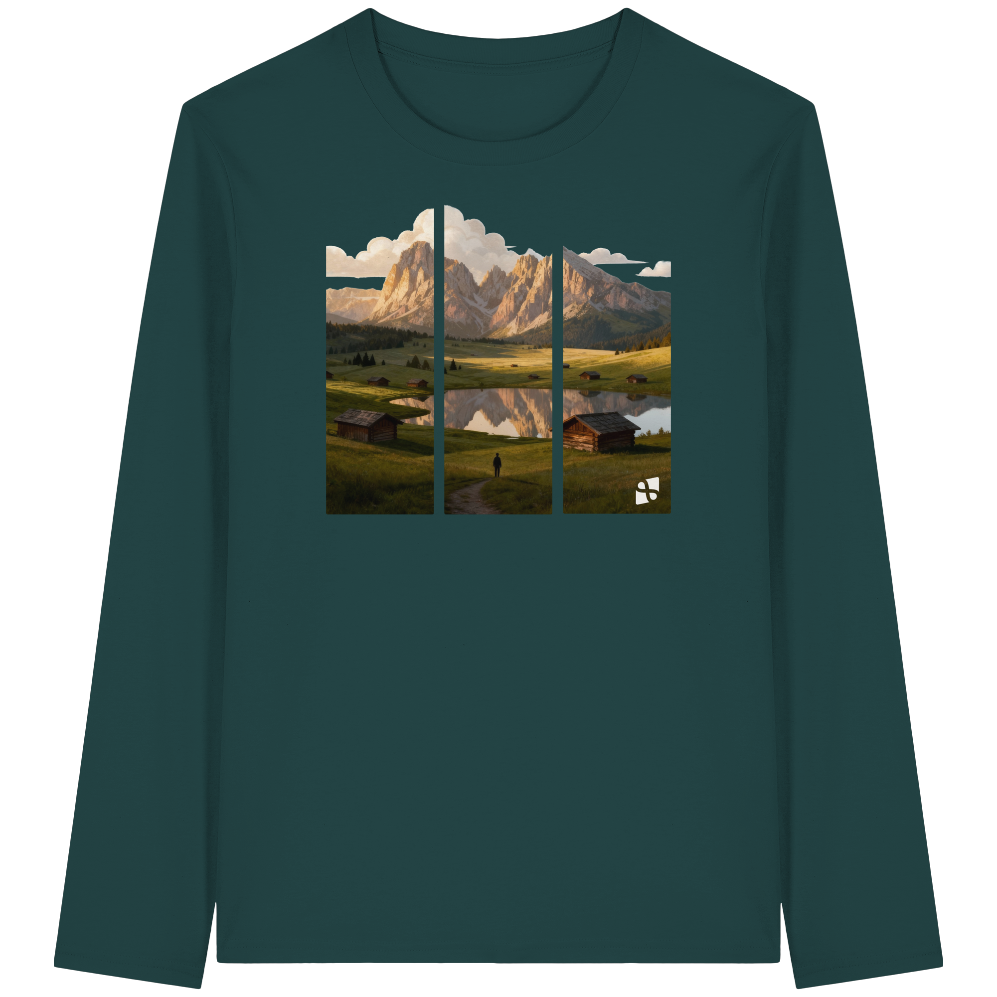 Mountainview - Organic Longsleeve T-Shirt