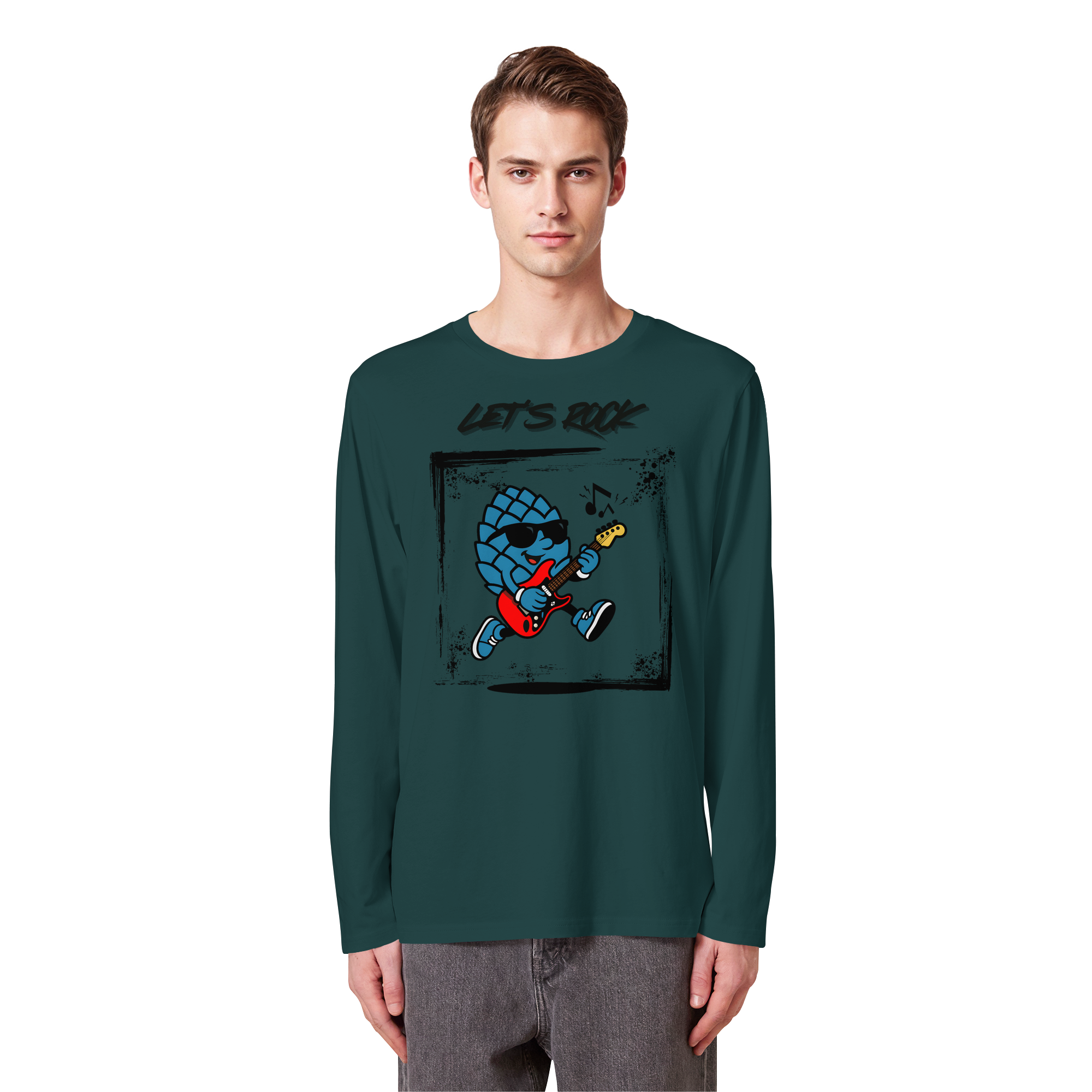 Lets Rock Zirbi - Organic Longsleeve T-Shirt