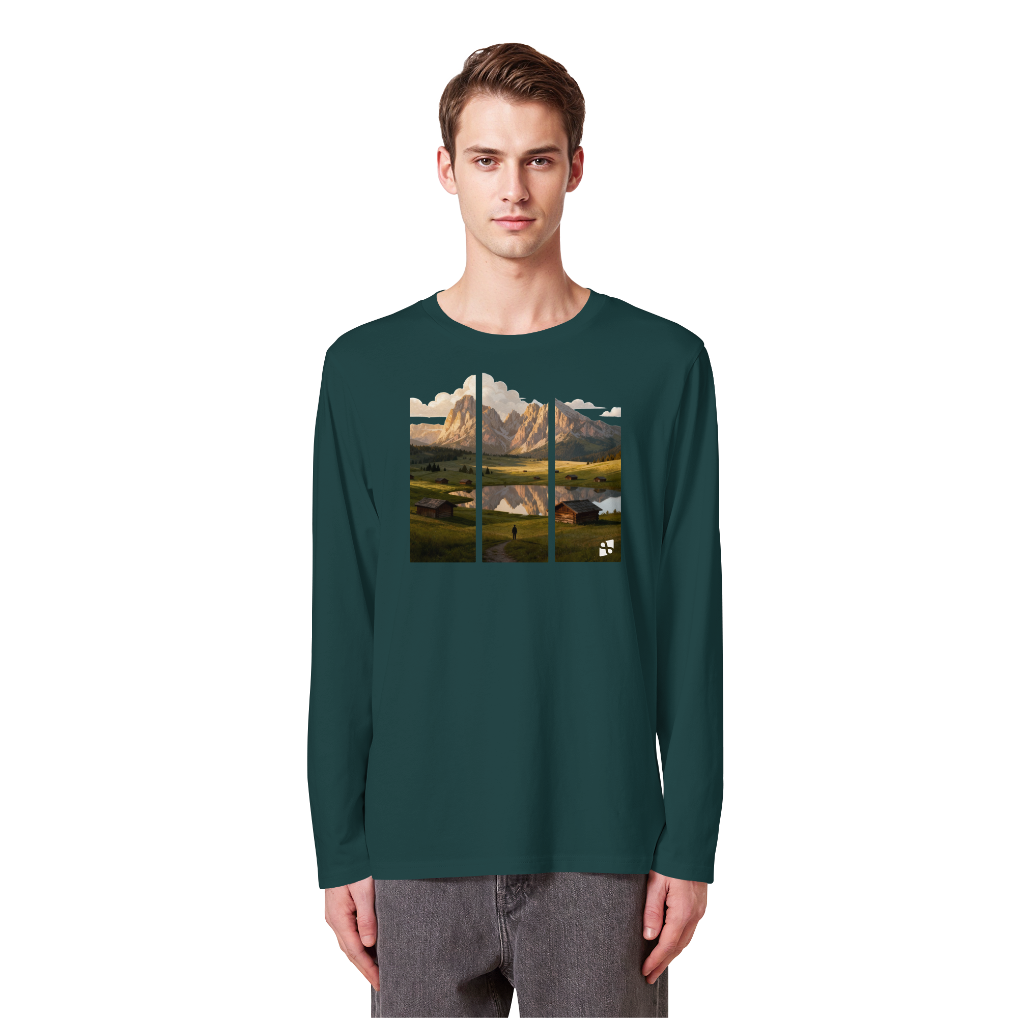 Mountainview - Organic Longsleeve T-Shirt