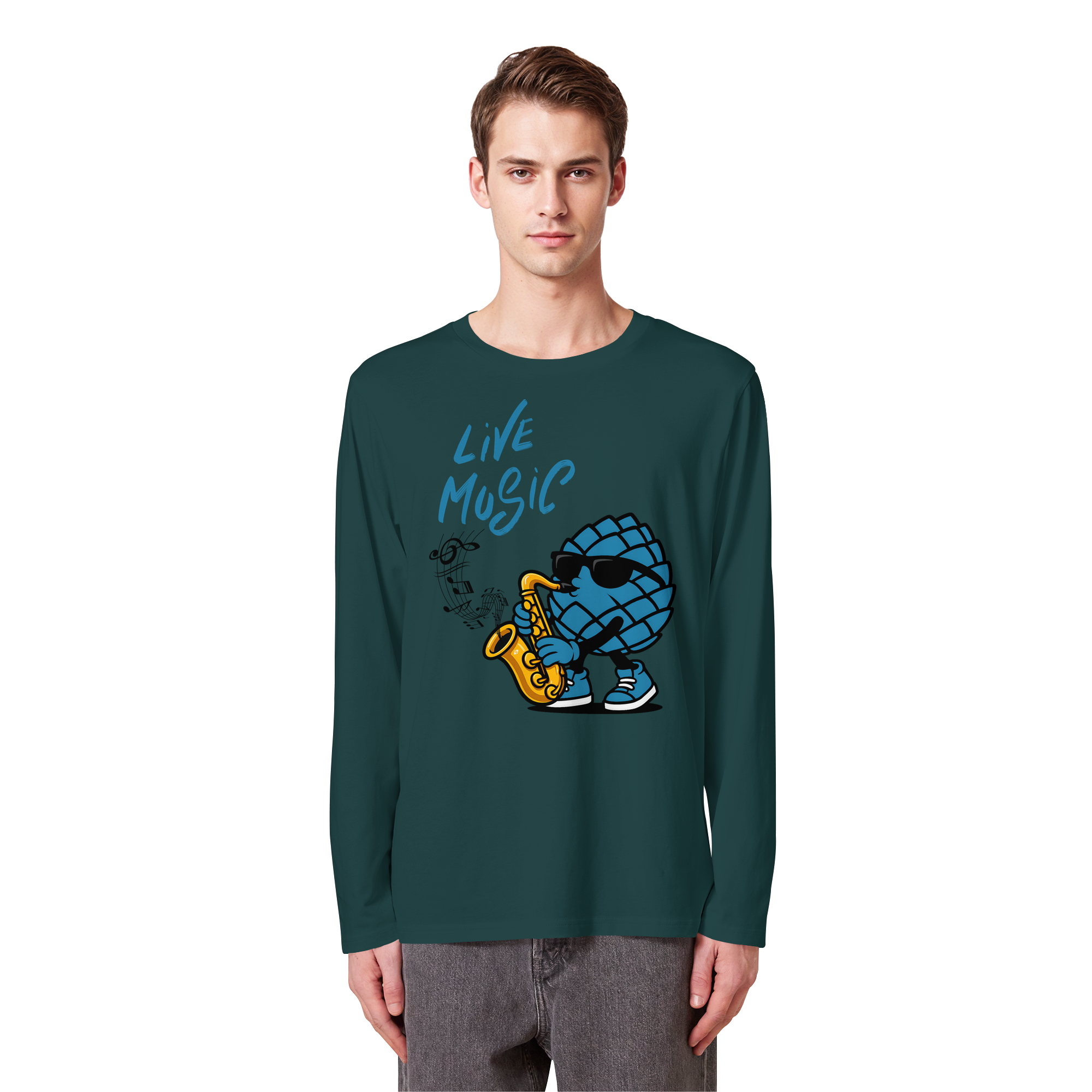 Jazz Zirbi - Organic Longsleeve T-Shirt