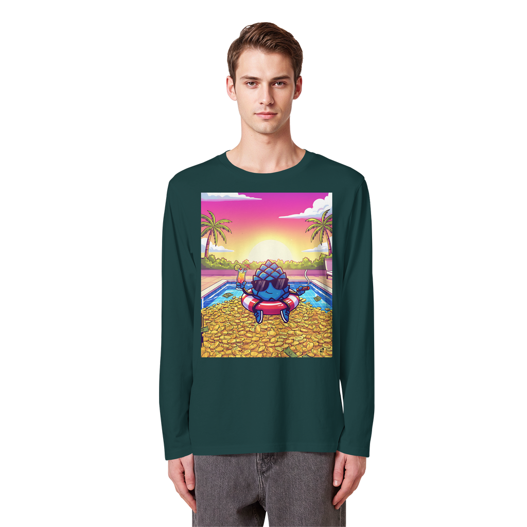 Zirbinator Money & Gold - Organic Longsleeve T-Shirt