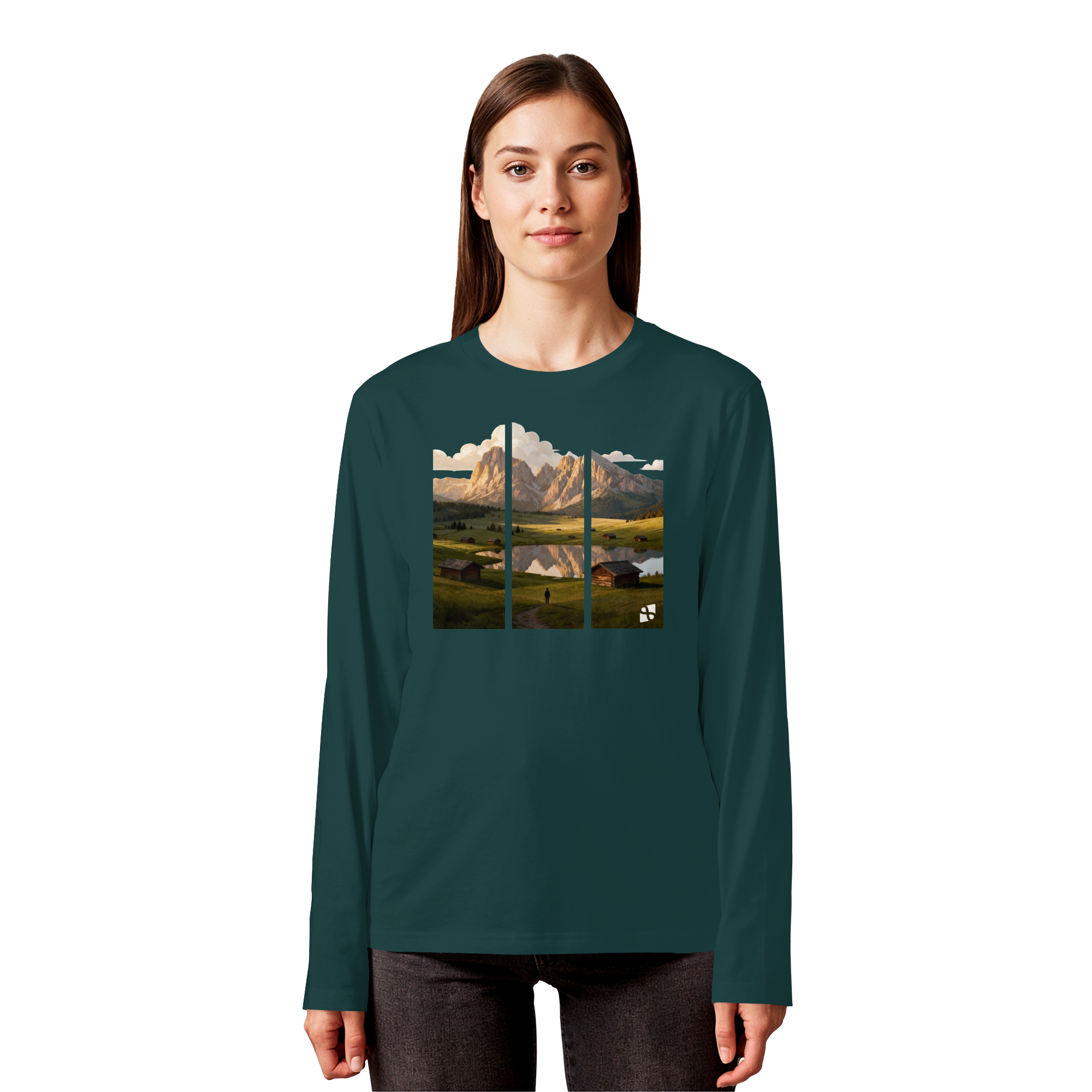 Mountainview - Organic Longsleeve T-Shirt