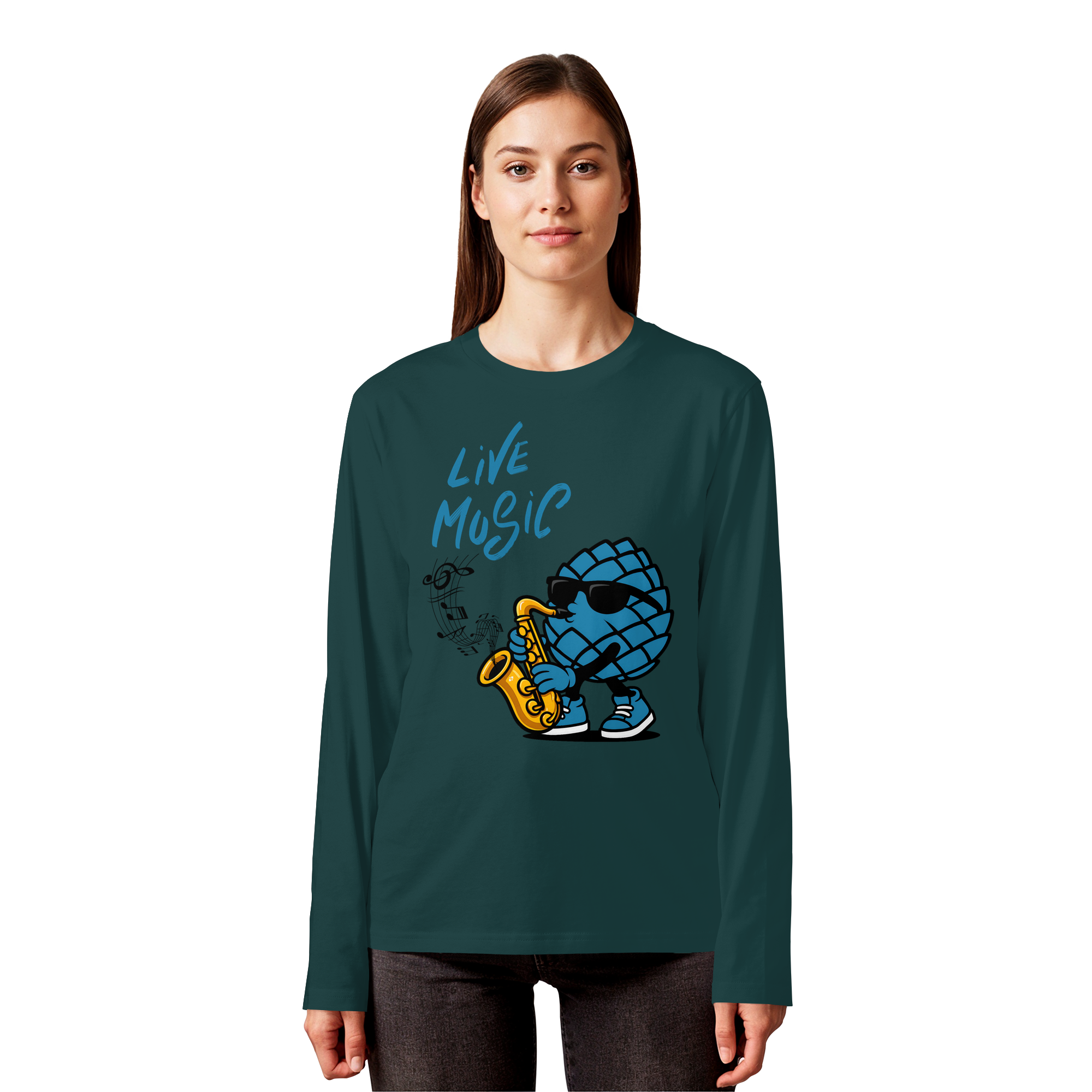 Jazz Zirbi - Organic Longsleeve T-Shirt