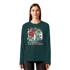 Die vier Stadtaffen - Organic Longsleeve T-Shirt