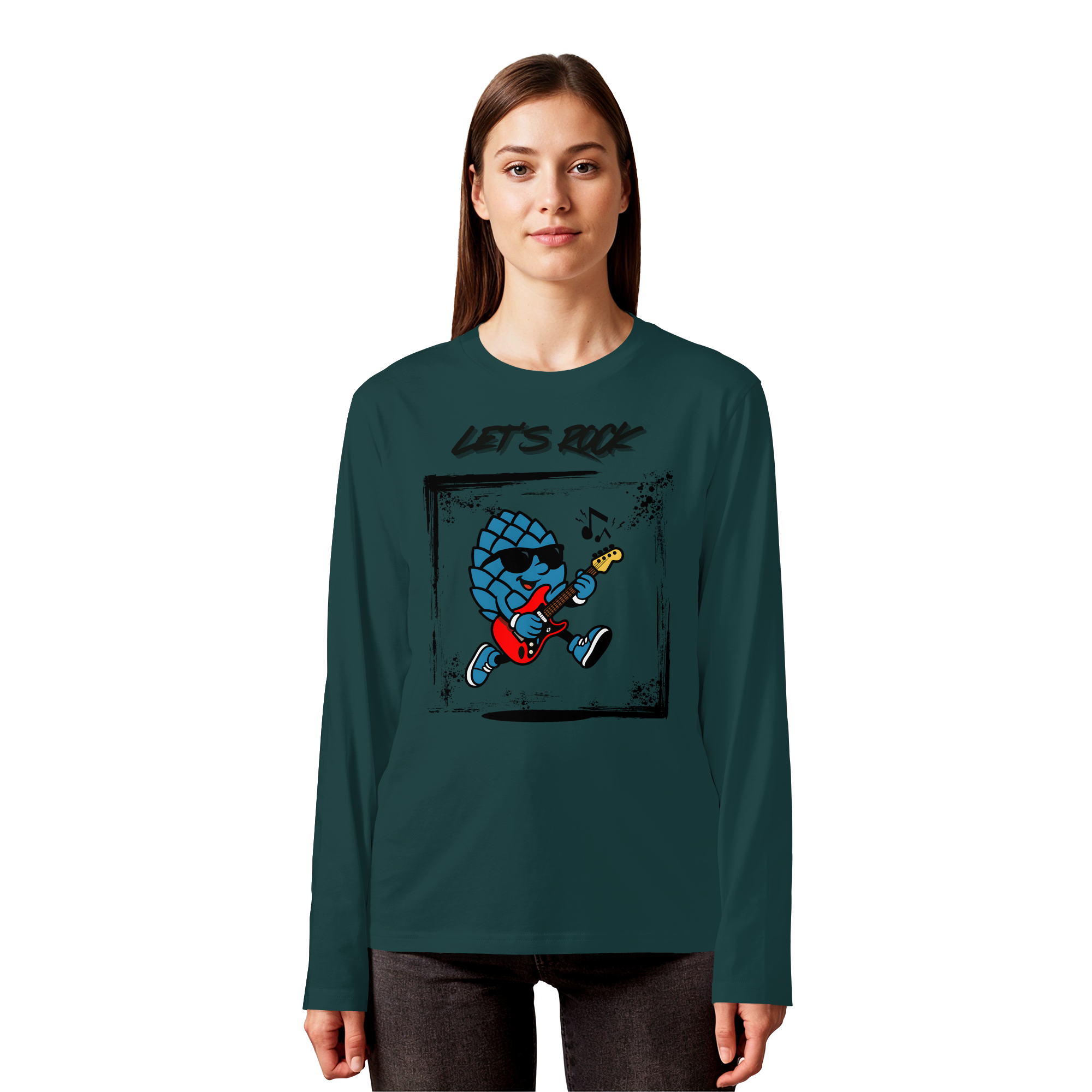 Lets Rock Zirbi - Organic Longsleeve T-Shirt