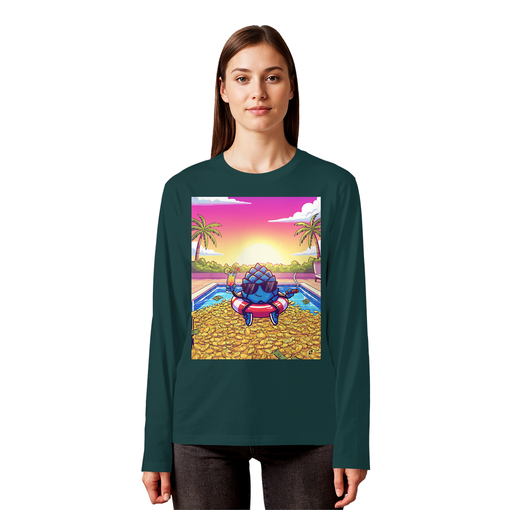 Zirbinator Money & Gold - Organic Longsleeve T-Shirt