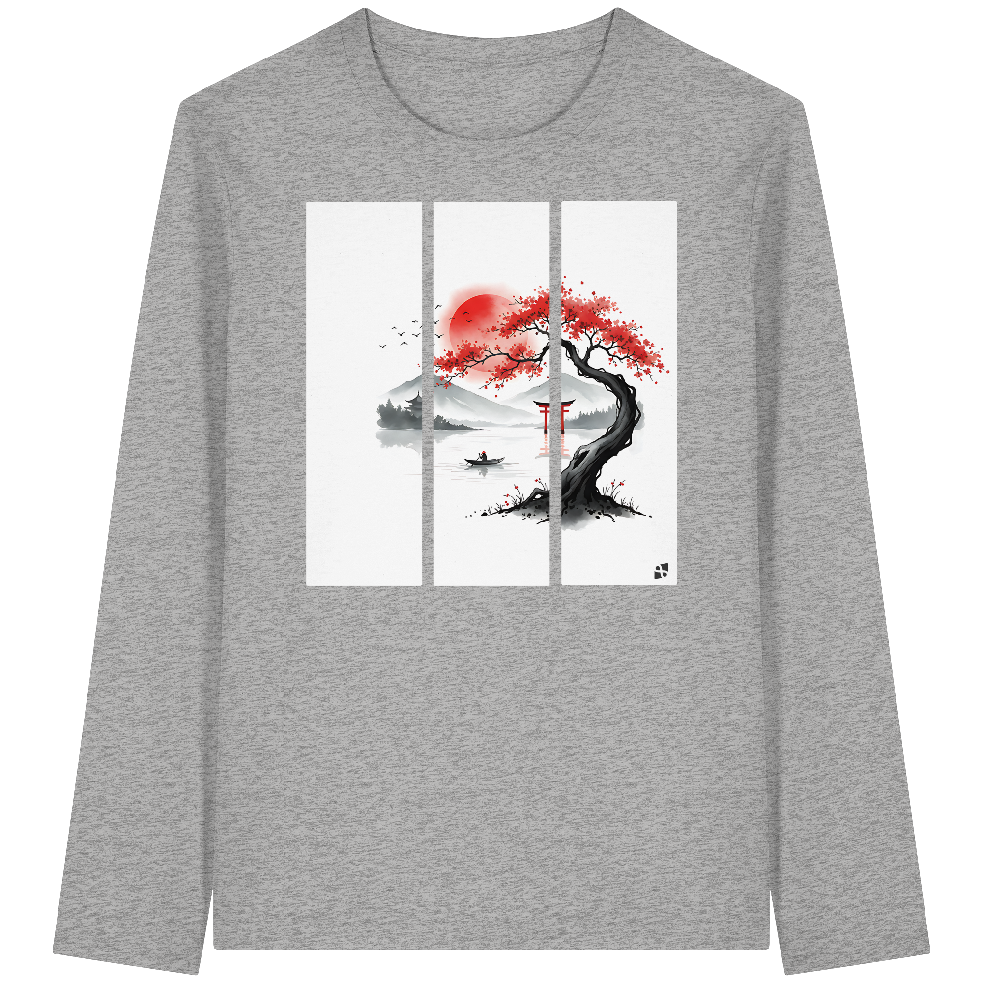 Kirschblüten Vibes - Organic Longsleeve T-Shirt