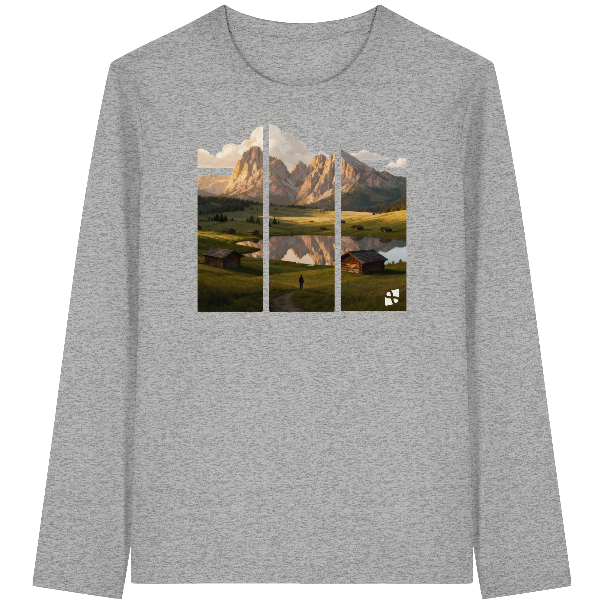 Mountainview - Organic Longsleeve T-Shirt