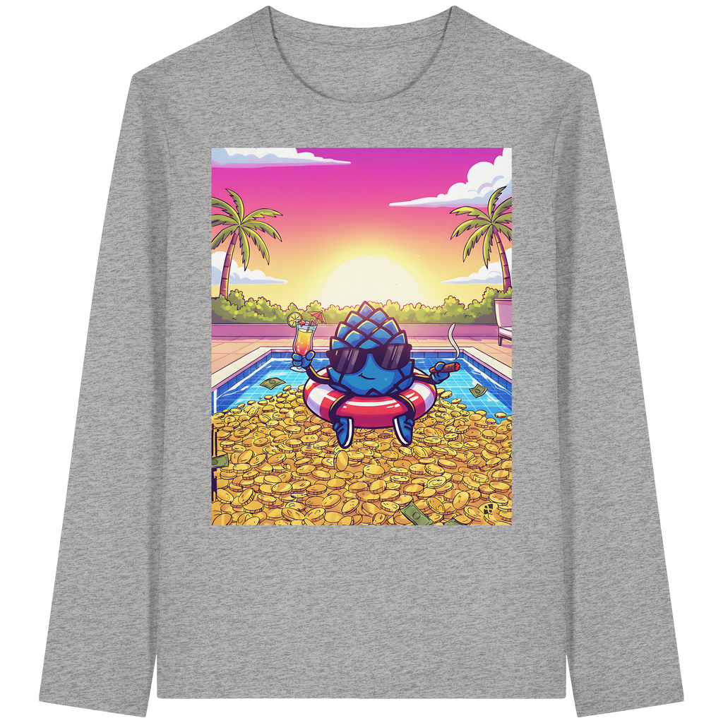 Zirbinator Money & Gold - Organic Longsleeve T-Shirt