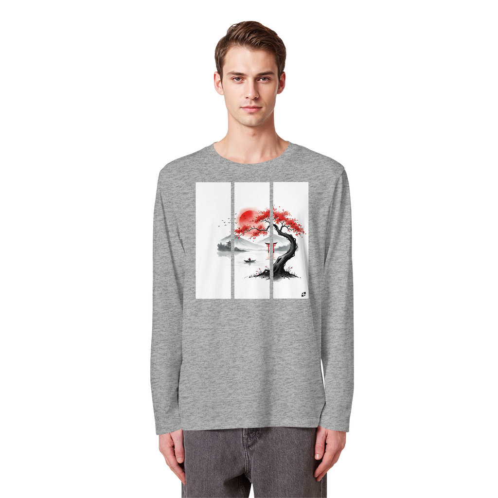Kirschblüten Vibes - Organic Longsleeve T-Shirt