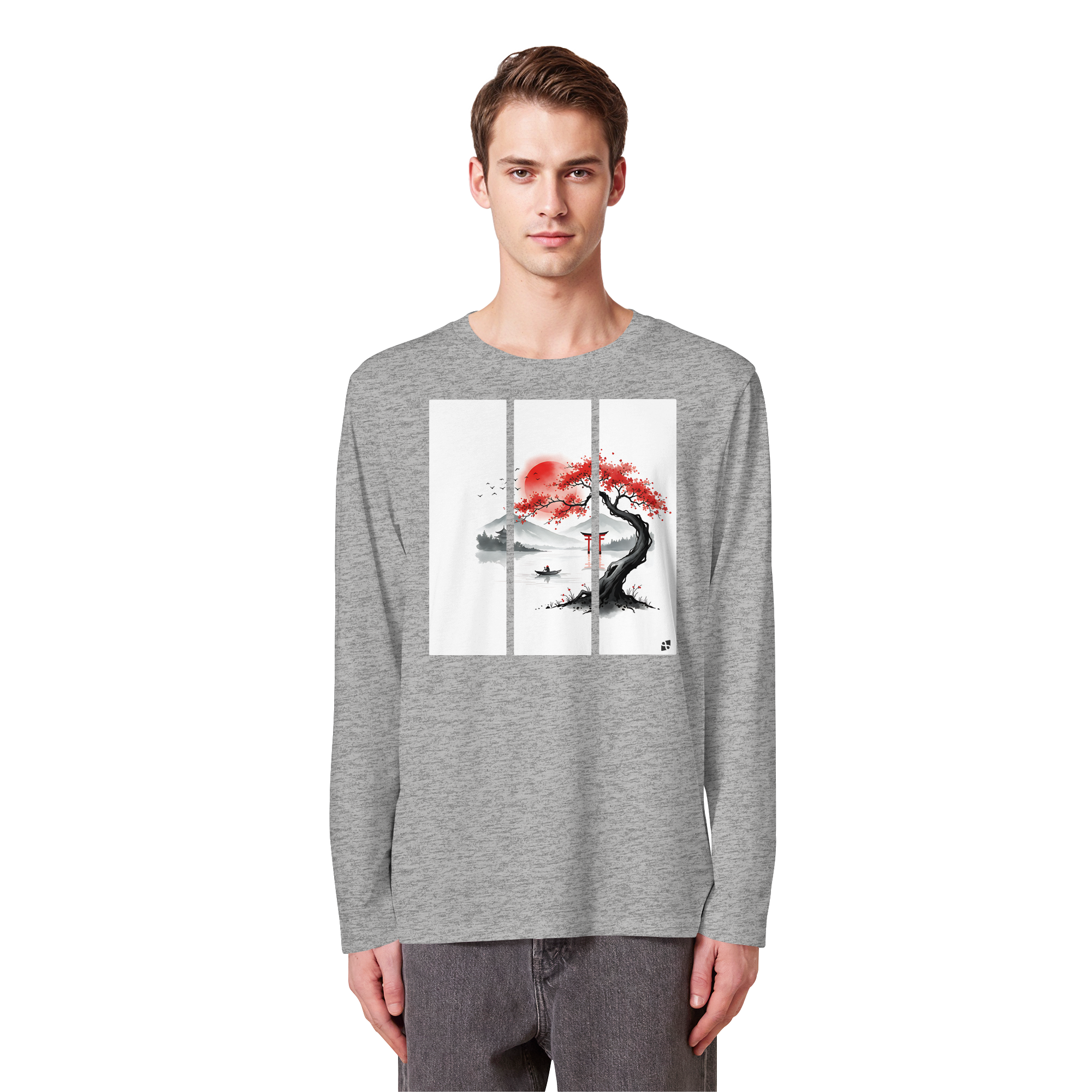 Kirschblüten Vibes - Organic Longsleeve T-Shirt