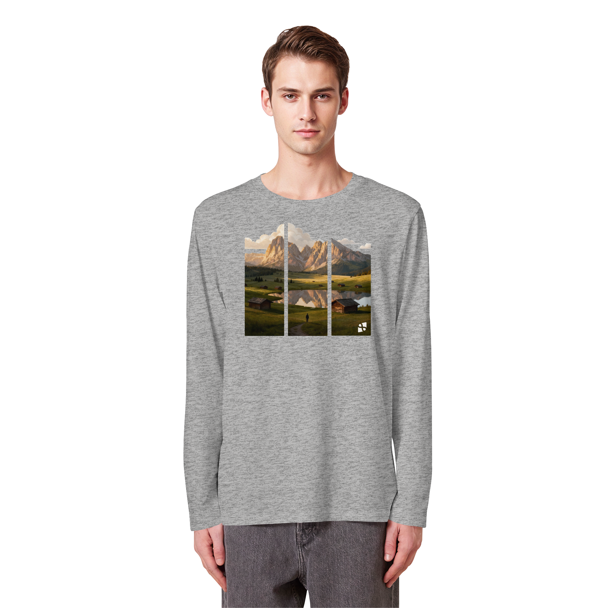 Mountainview - Organic Longsleeve T-Shirt