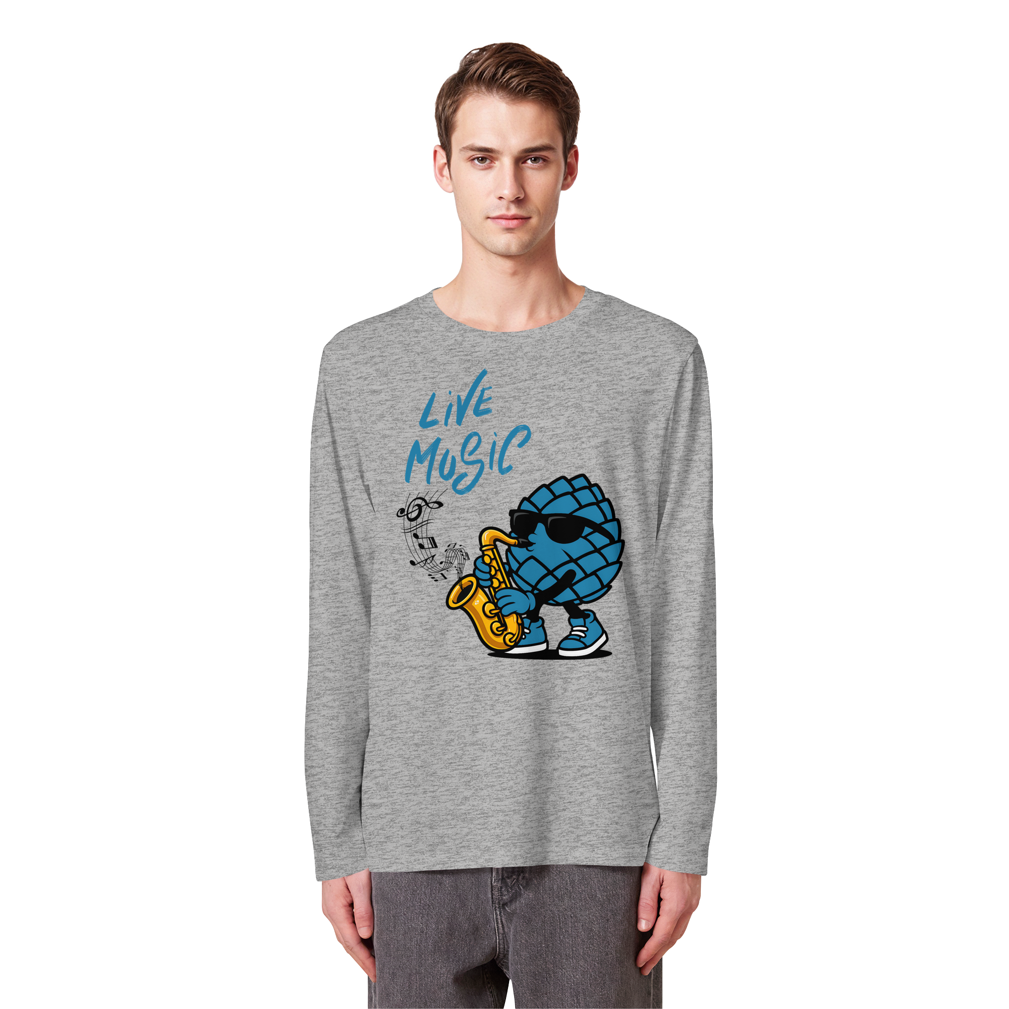 Jazz Zirbi - Organic Longsleeve T-Shirt