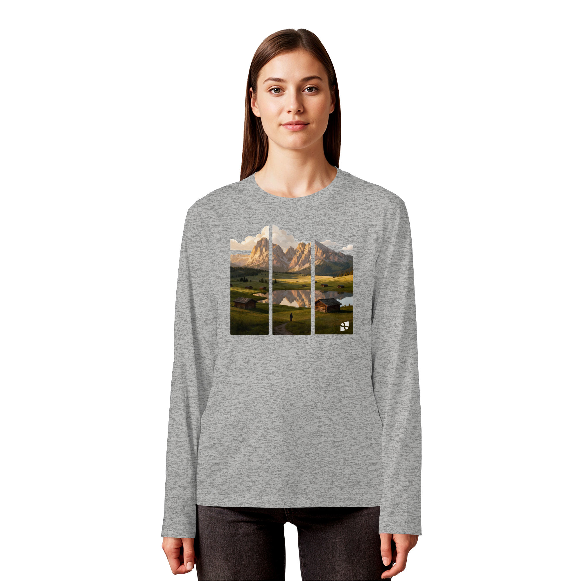 Mountainview - Organic Longsleeve T-Shirt