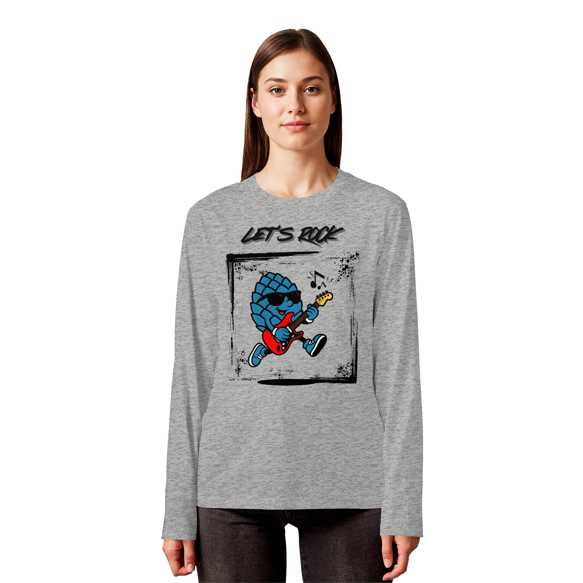 Lets Rock Zirbi - Organic Longsleeve T-Shirt