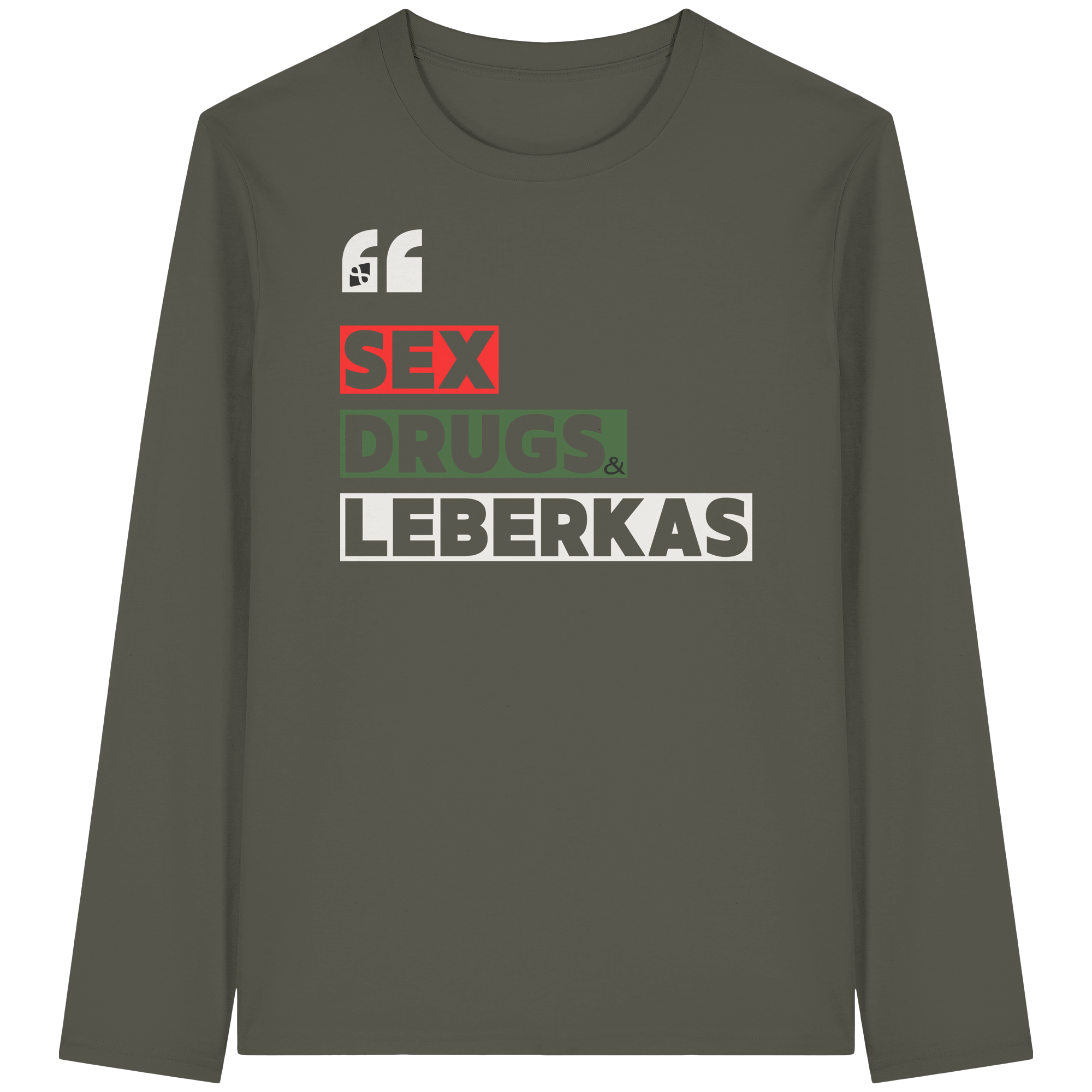 SDL- "SEX DRUGS & LEBERKAS" - Organic Longsleeve T-Shirt