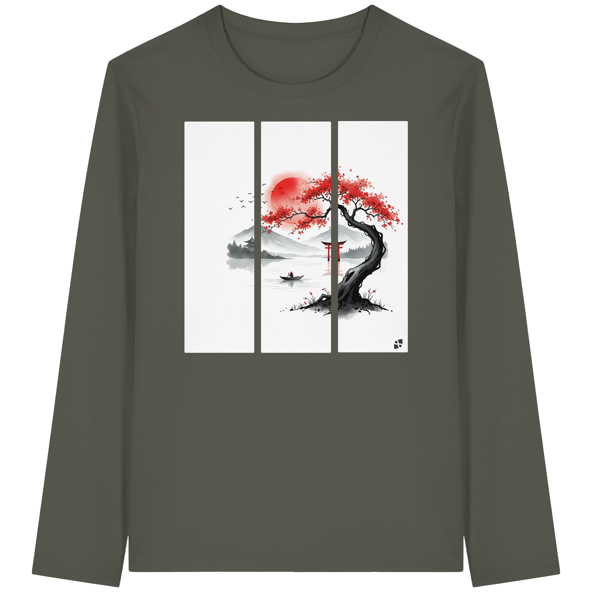 Kirschblüten Vibes - Organic Longsleeve T-Shirt