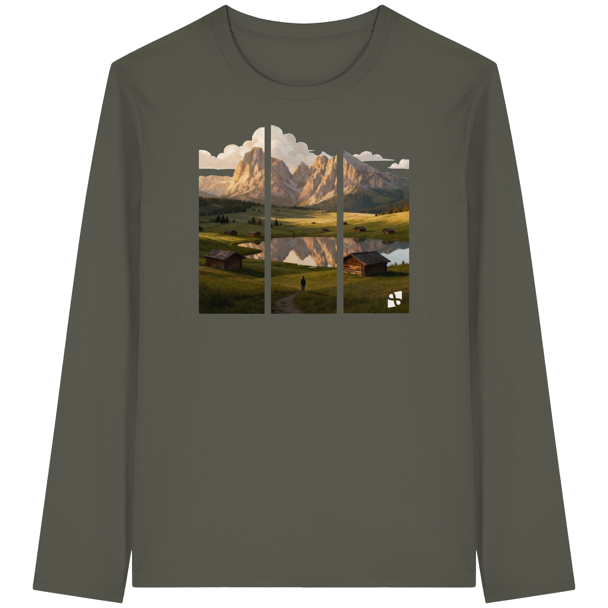 Mountainview - Organic Longsleeve T-Shirt