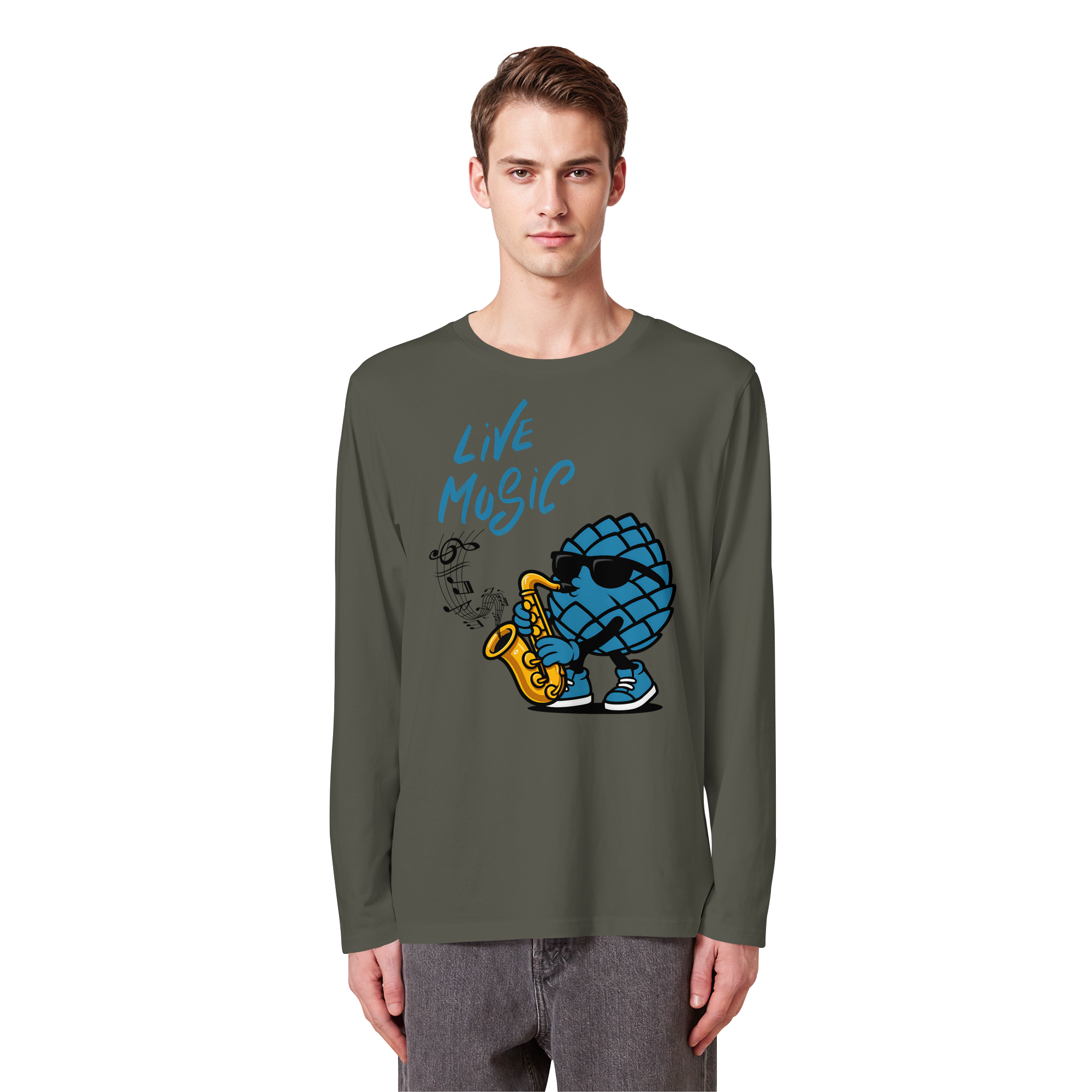 Jazz Zirbi - Organic Longsleeve T-Shirt