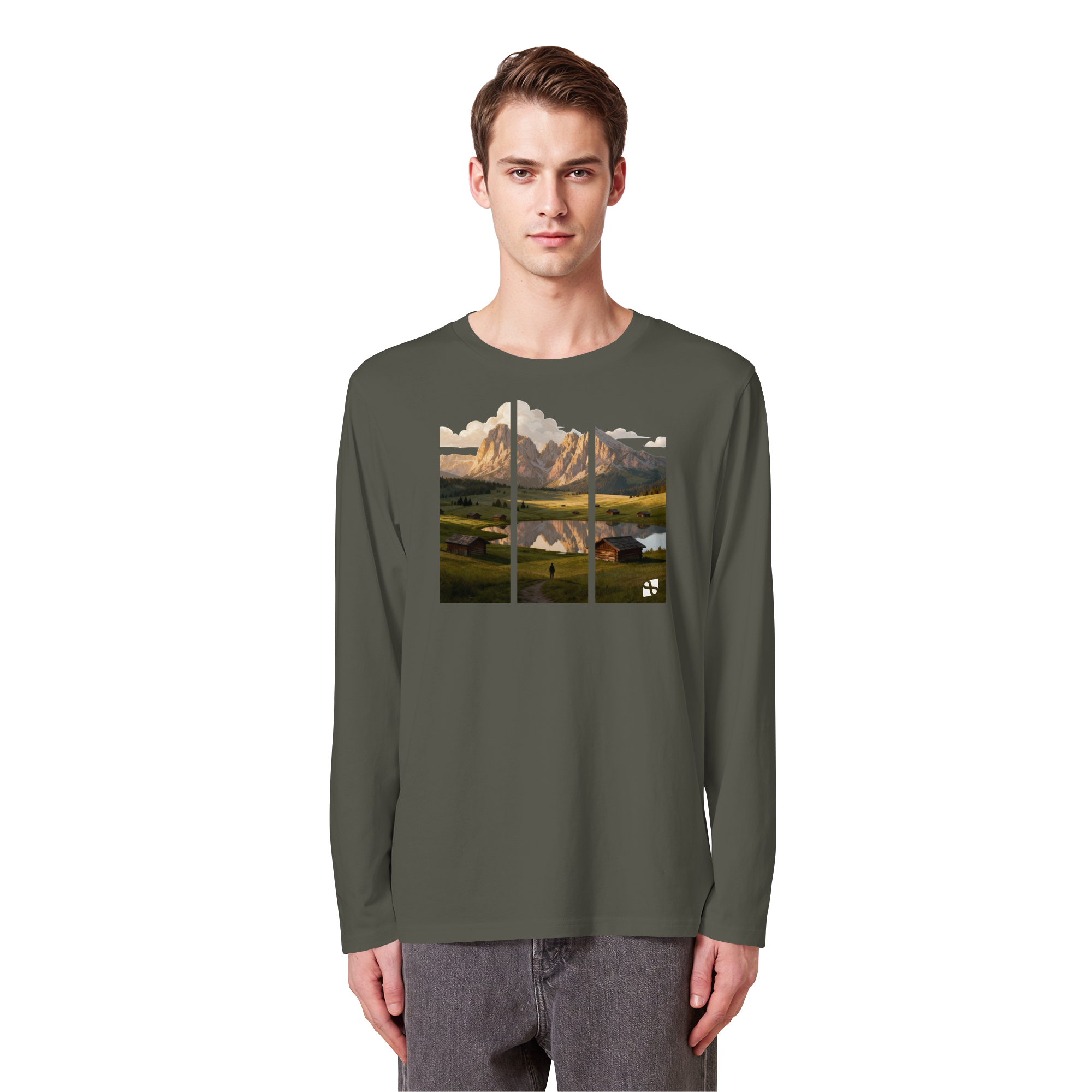 Mountainview - Organic Longsleeve T-Shirt