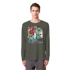 Die vier Stadtaffen - Organic Longsleeve T-Shirt