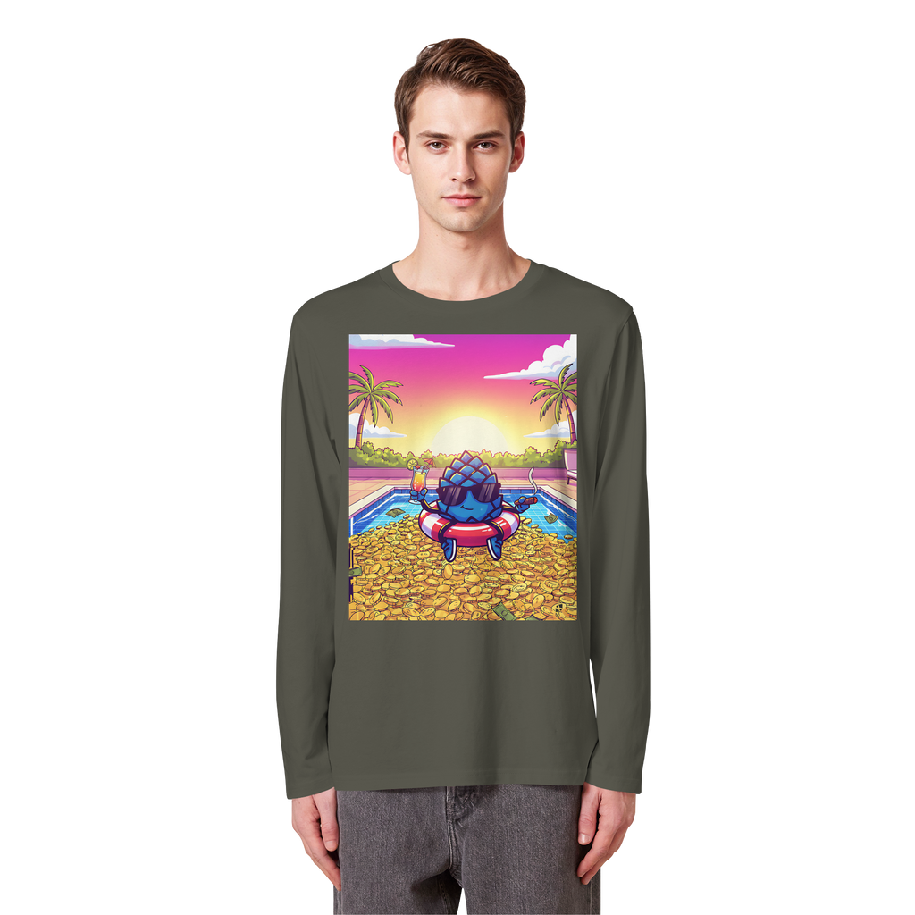 Zirbinator Money & Gold - Organic Longsleeve T-Shirt