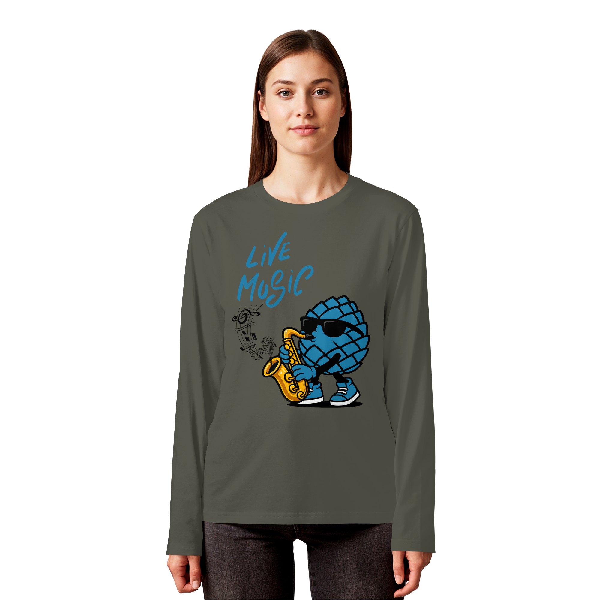 Jazz Zirbi - Organic Longsleeve T-Shirt