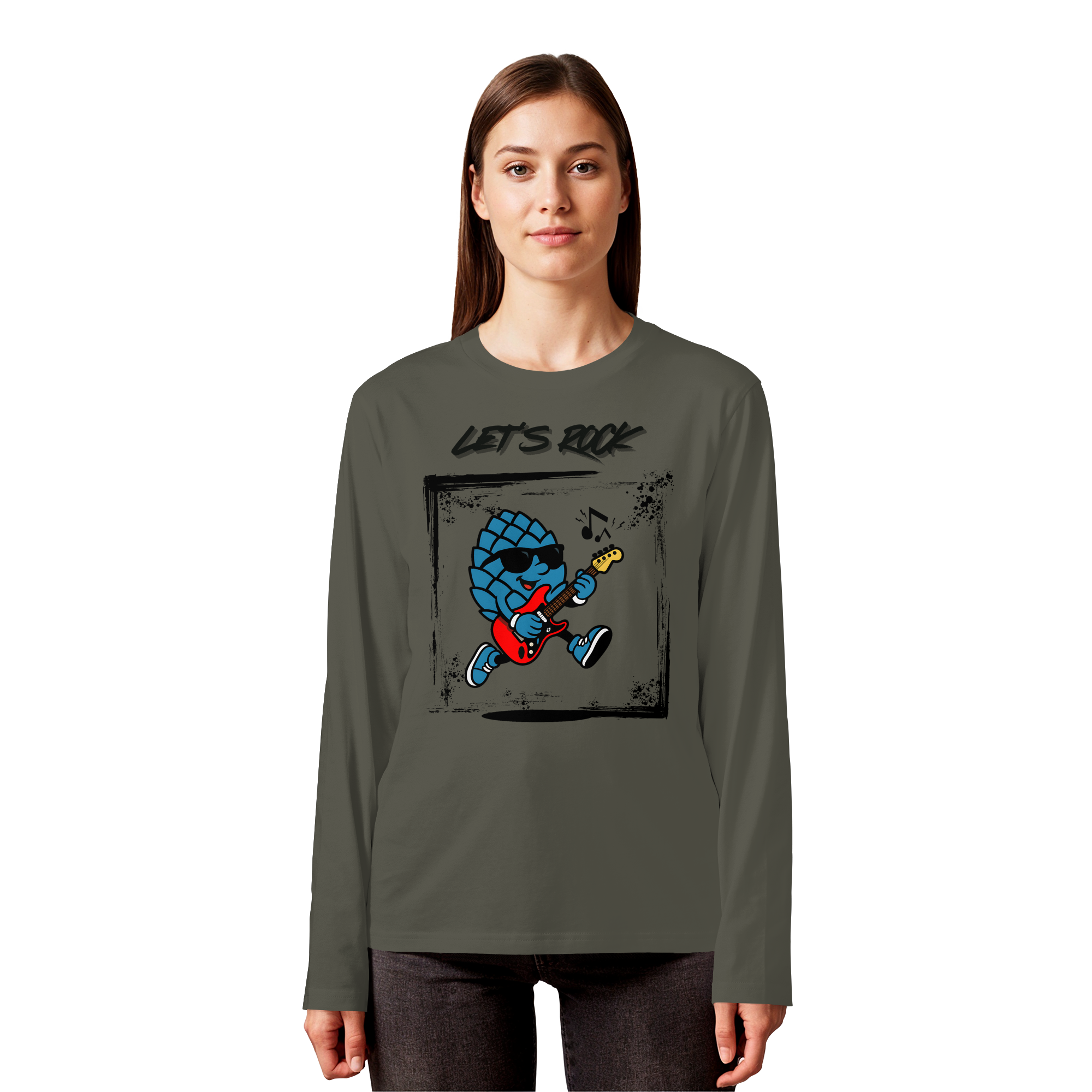 Lets Rock Zirbi - Organic Longsleeve T-Shirt