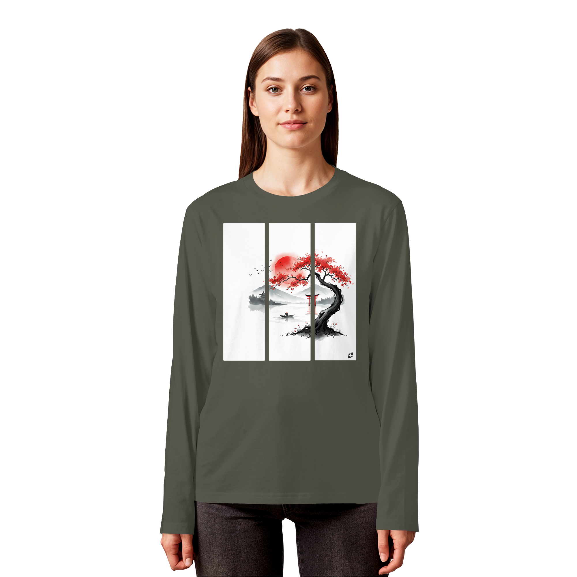 Kirschblüten Vibes - Organic Longsleeve T-Shirt