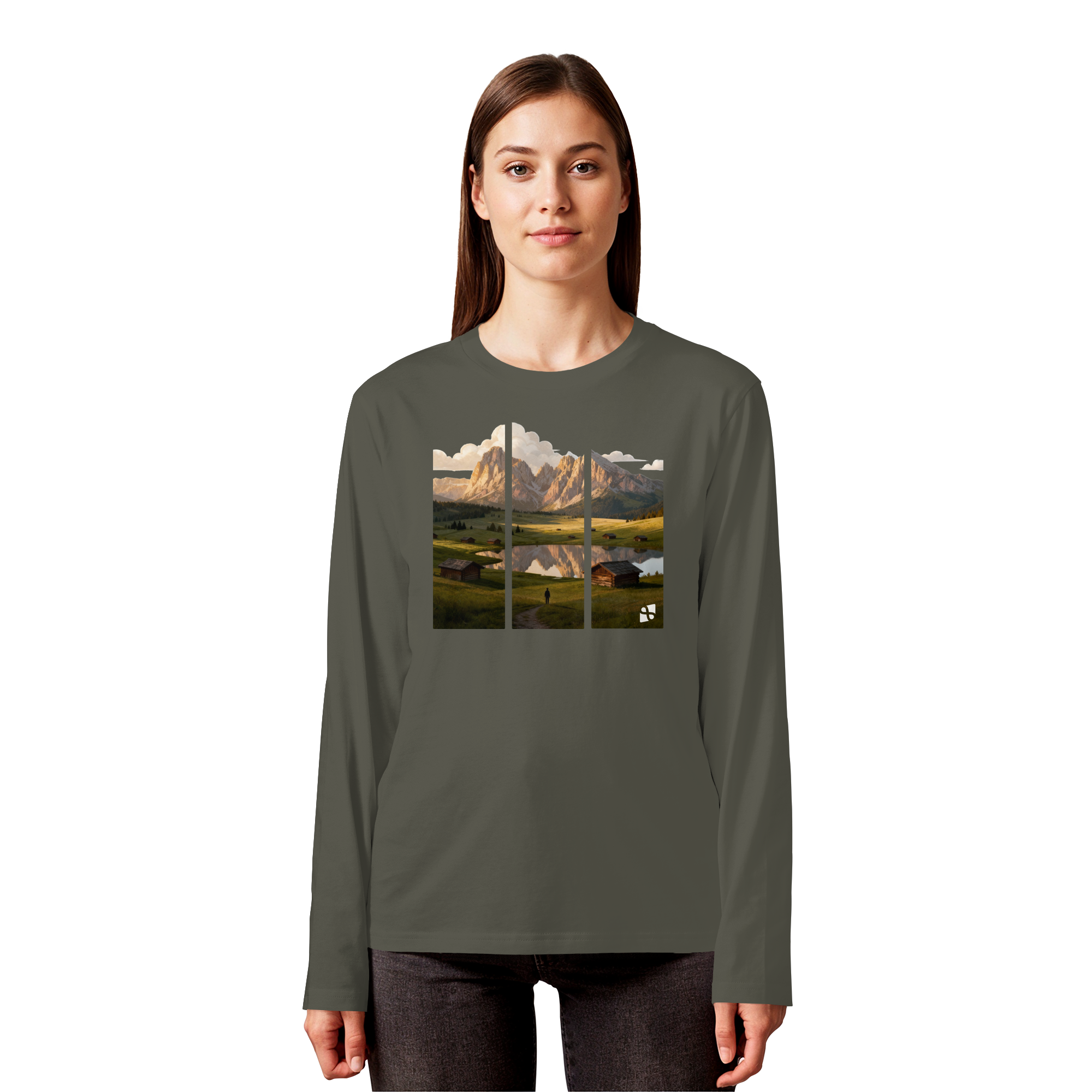 Mountainview - Organic Longsleeve T-Shirt