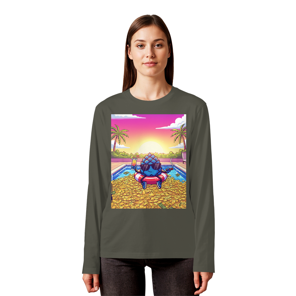 Zirbinator Money & Gold - Organic Longsleeve T-Shirt