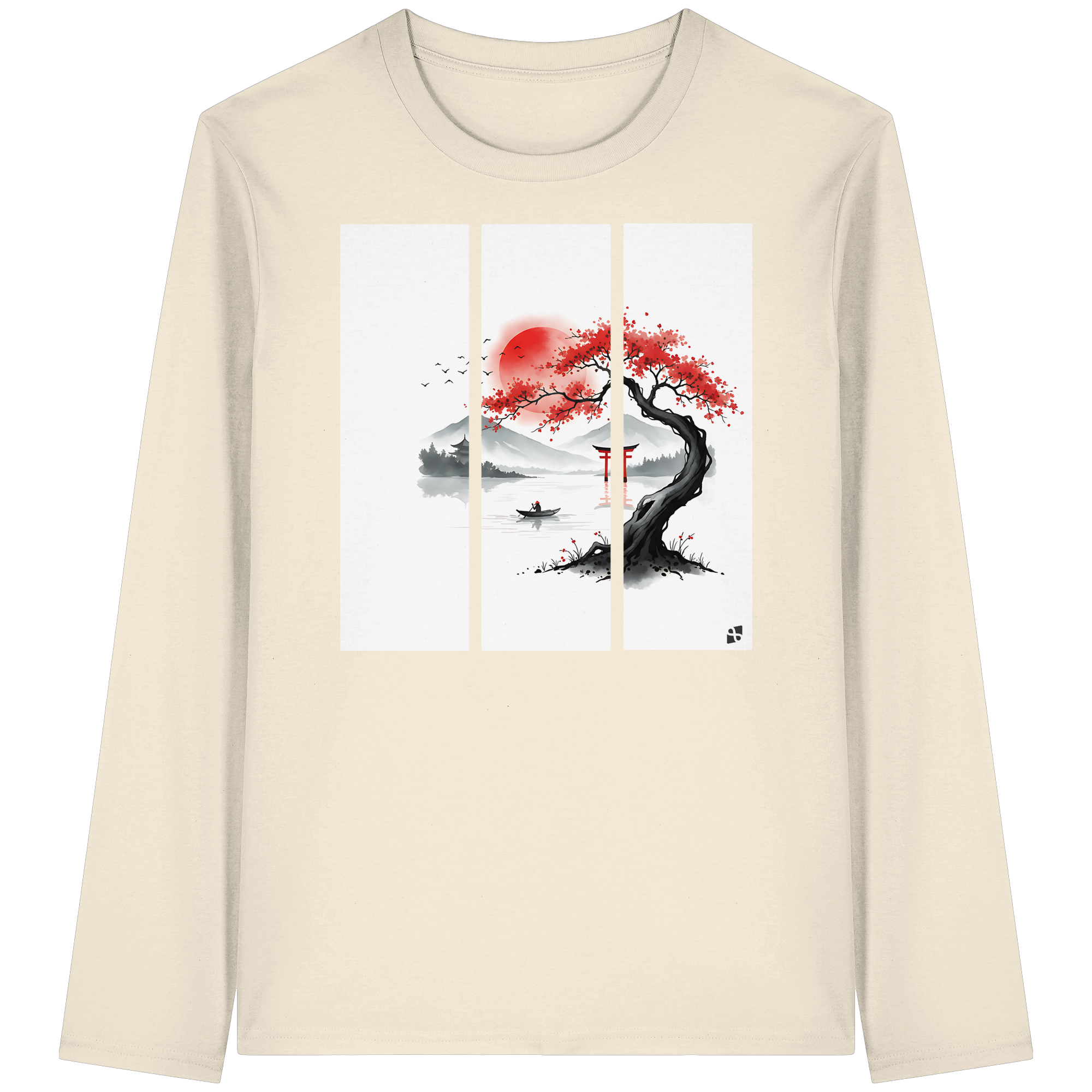 Kirschblüten Vibes - Organic Longsleeve T-Shirt