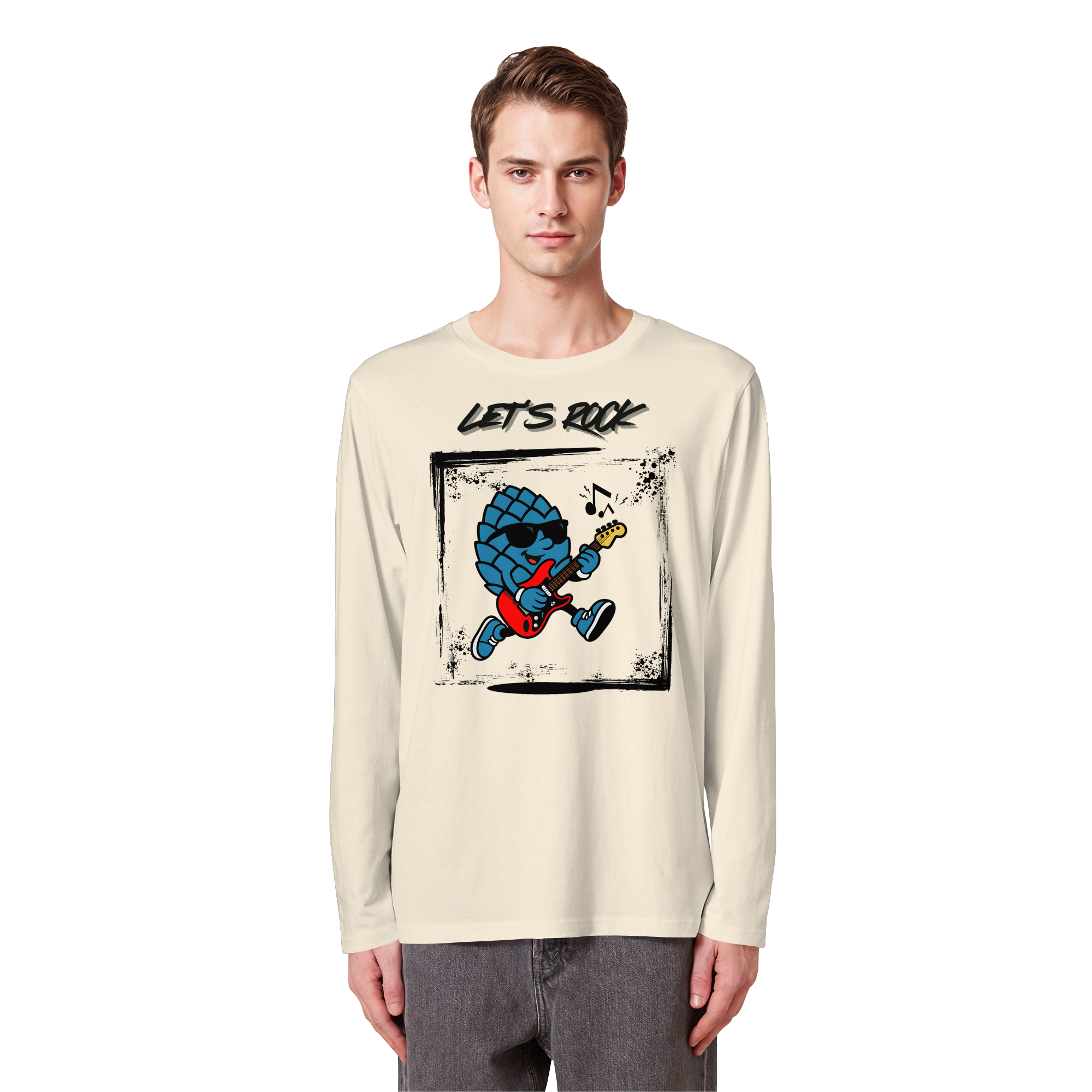 Lets Rock Zirbi - Organic Longsleeve T-Shirt