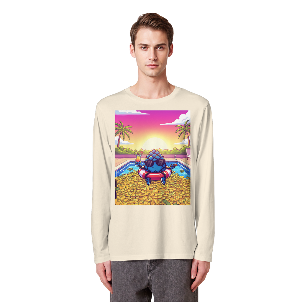 Zirbinator Money & Gold - Organic Longsleeve T-Shirt