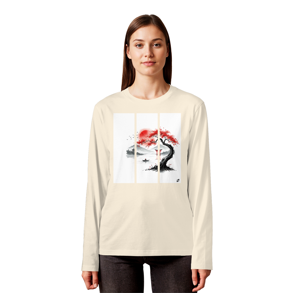 Kirschblüten Vibes - Organic Longsleeve T-Shirt