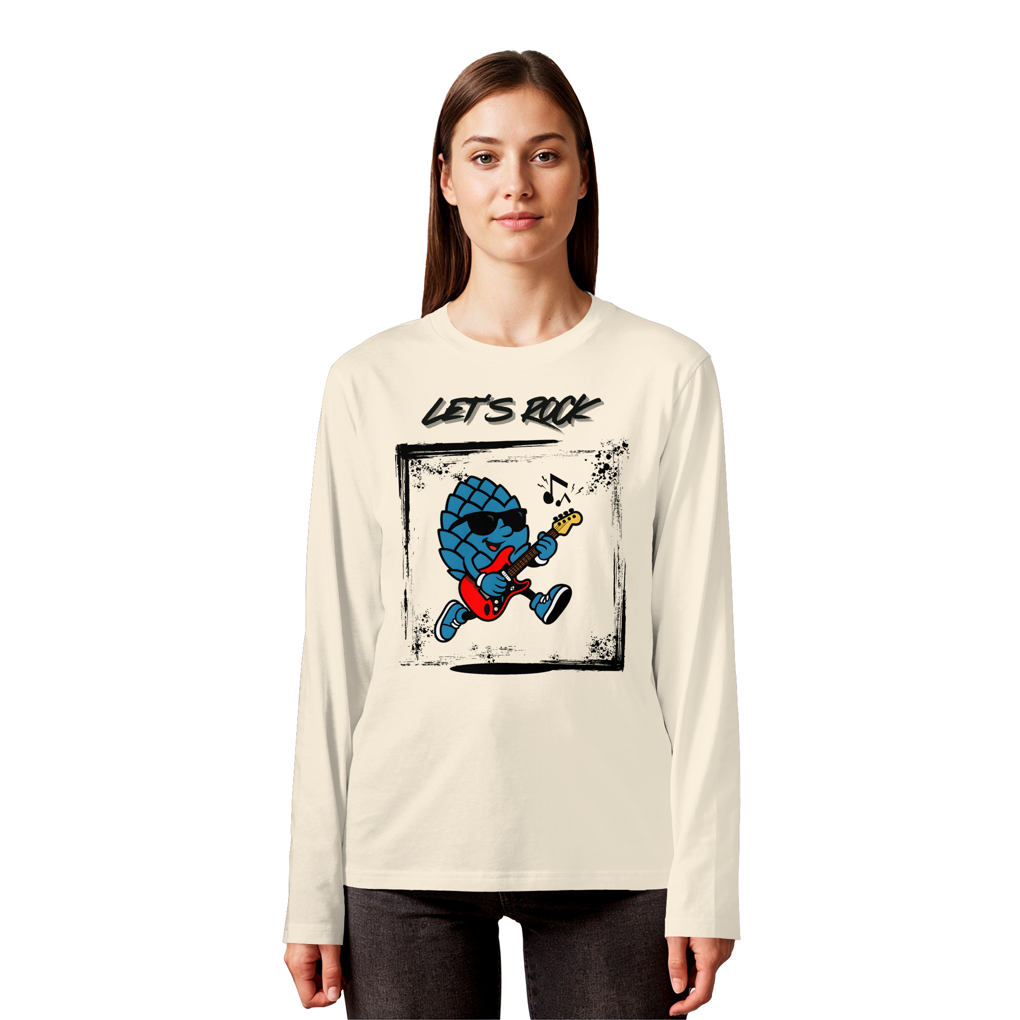 Lets Rock Zirbi - Organic Longsleeve T-Shirt