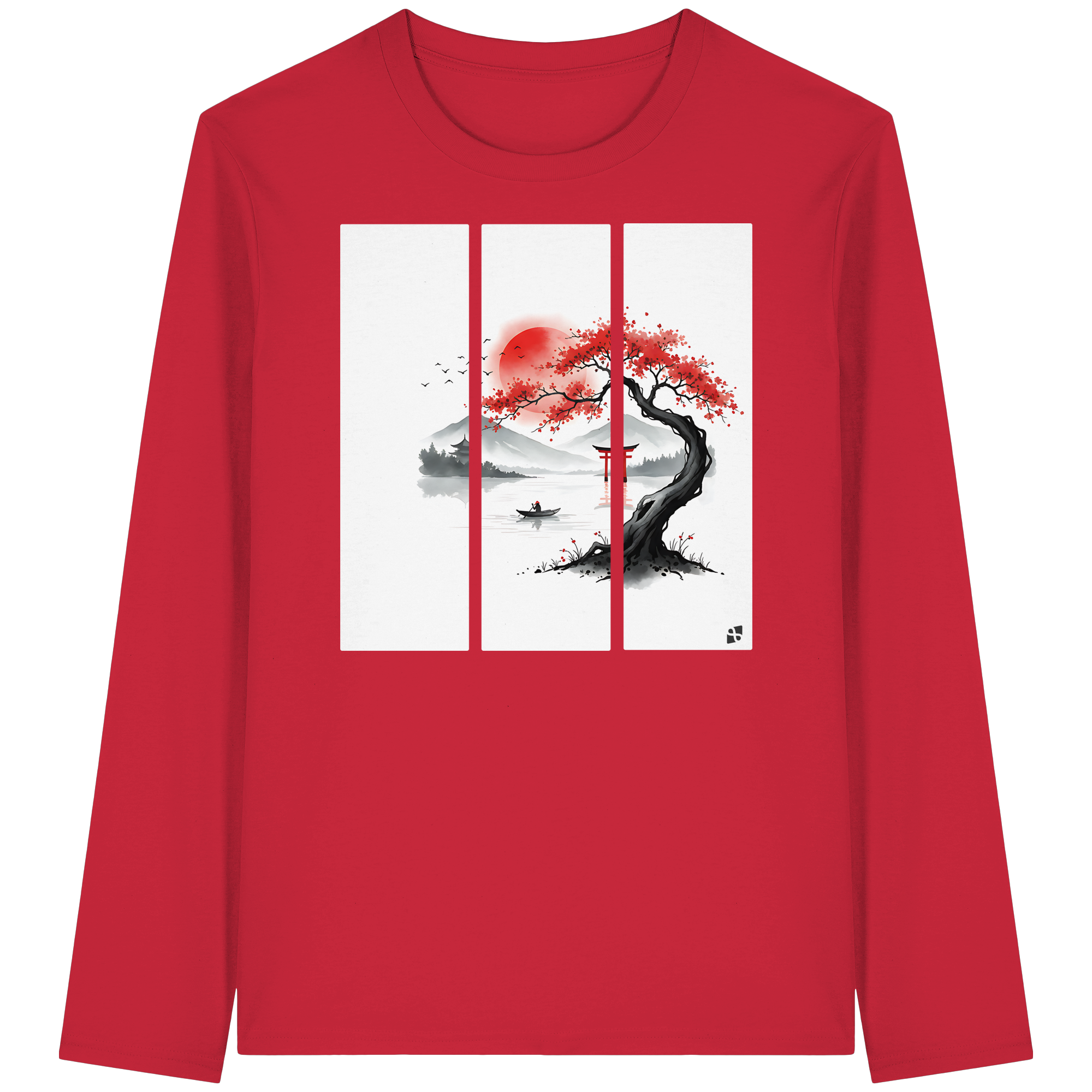 Kirschblüten Vibes - Organic Longsleeve T-Shirt