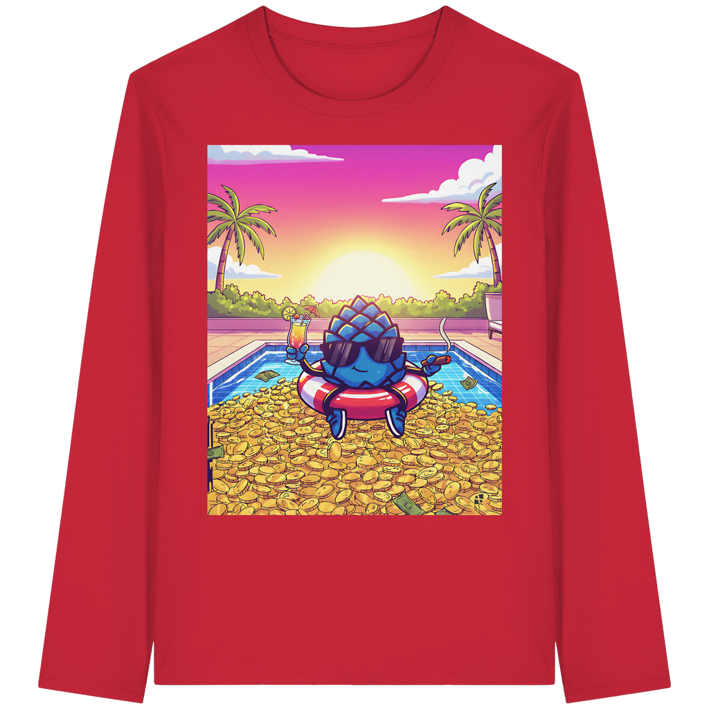 Zirbinator Money & Gold - Organic Longsleeve T-Shirt