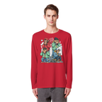 Die vier Stadtaffen - Organic Longsleeve T-Shirt