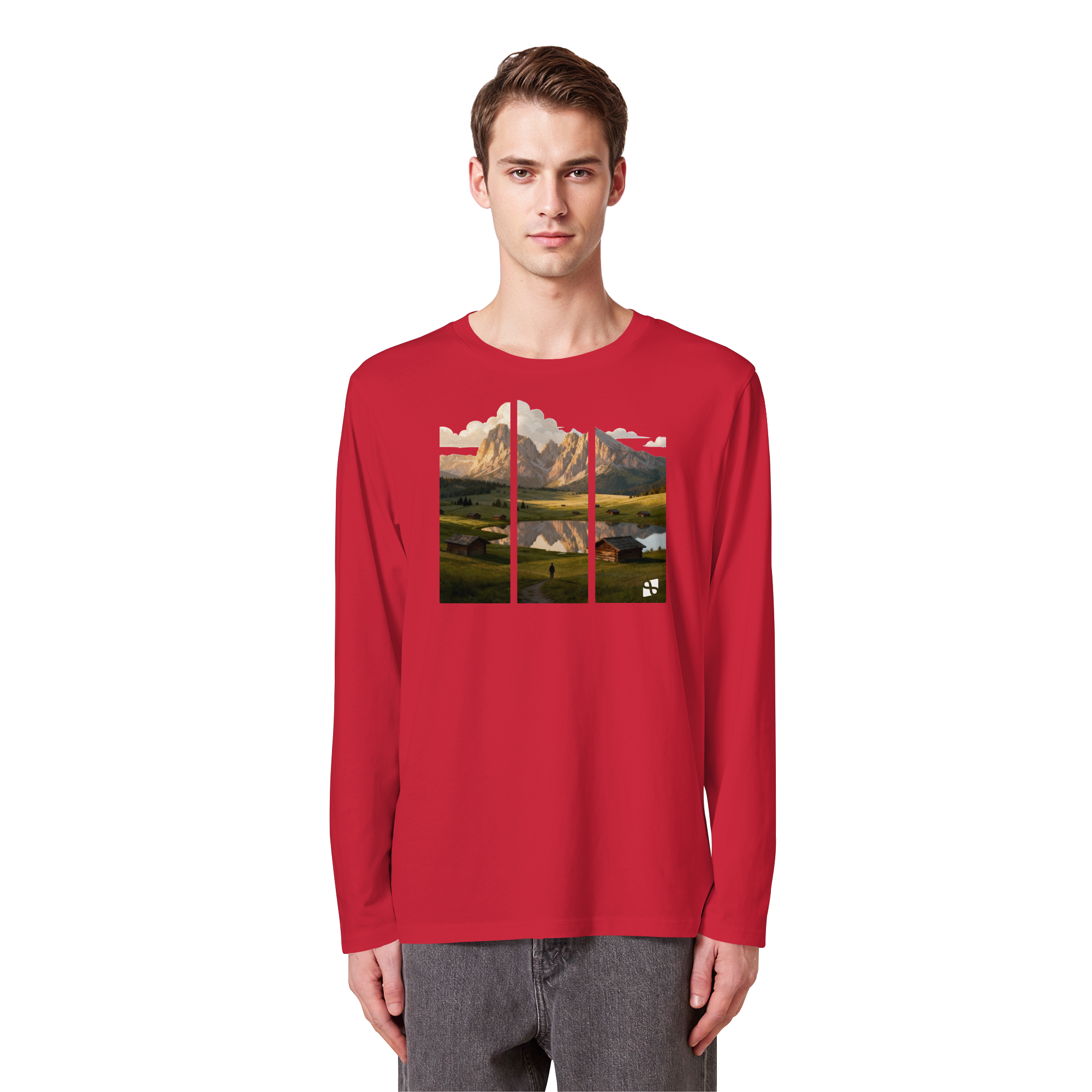 Mountainview - Organic Longsleeve T-Shirt