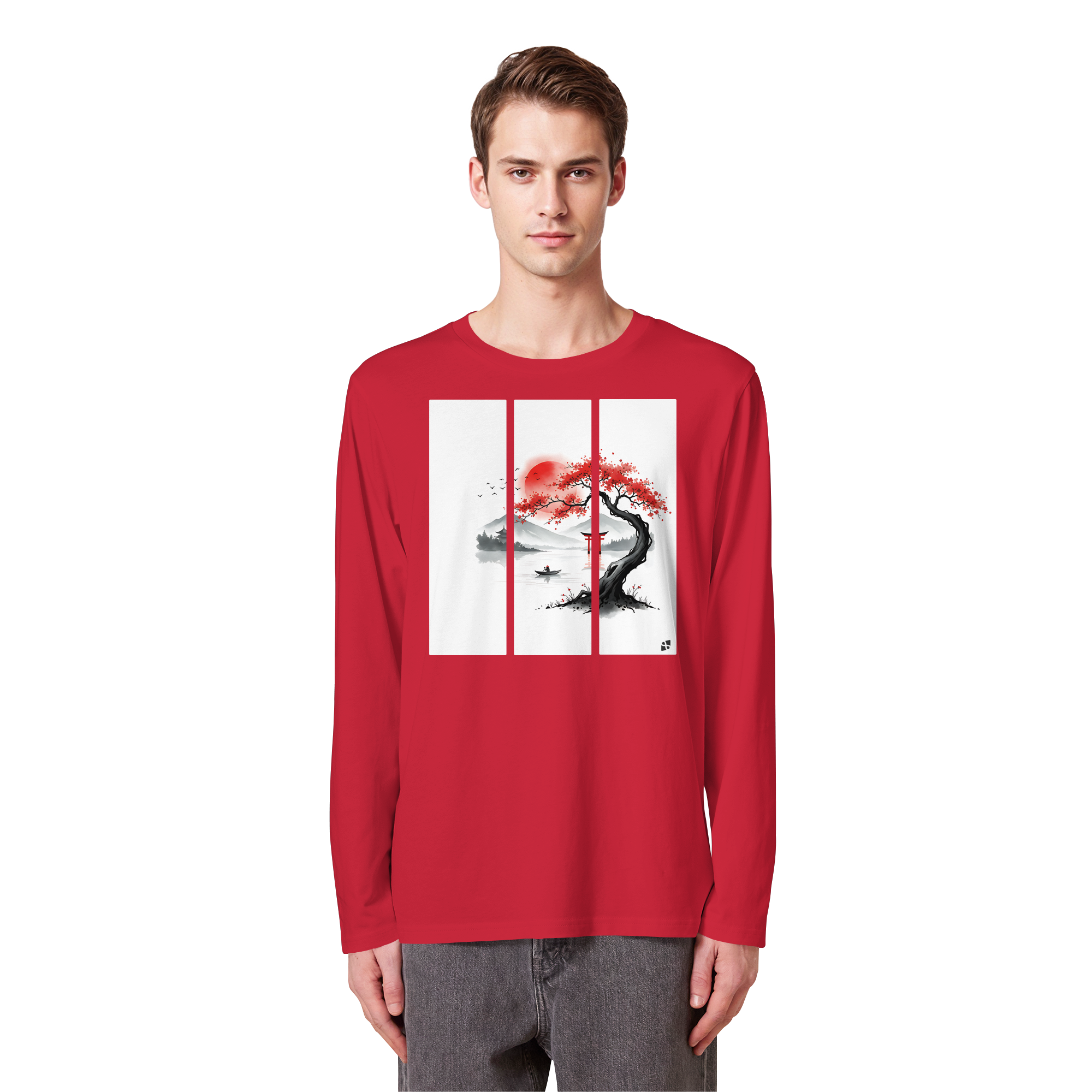 Kirschblüten Vibes - Organic Longsleeve T-Shirt