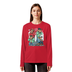 Die vier Stadtaffen - Organic Longsleeve T-Shirt