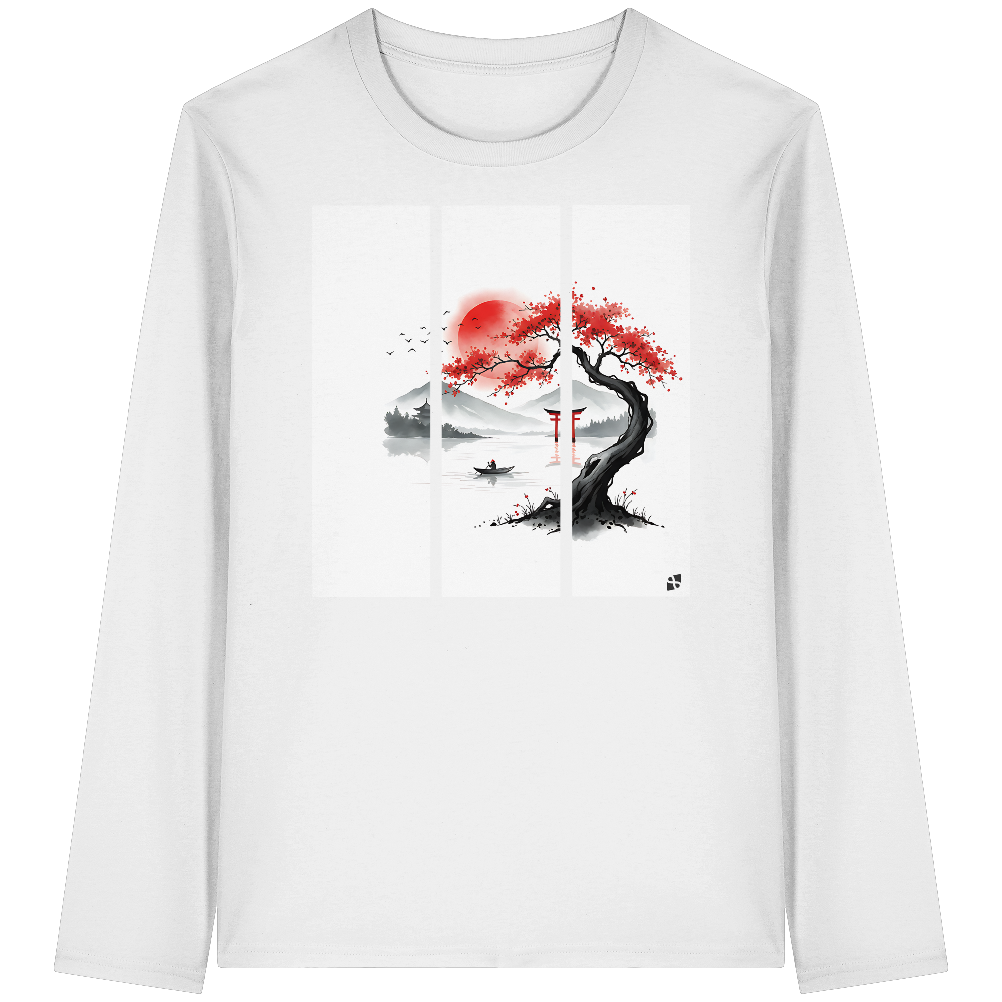Kirschblüten Vibes - Organic Longsleeve T-Shirt