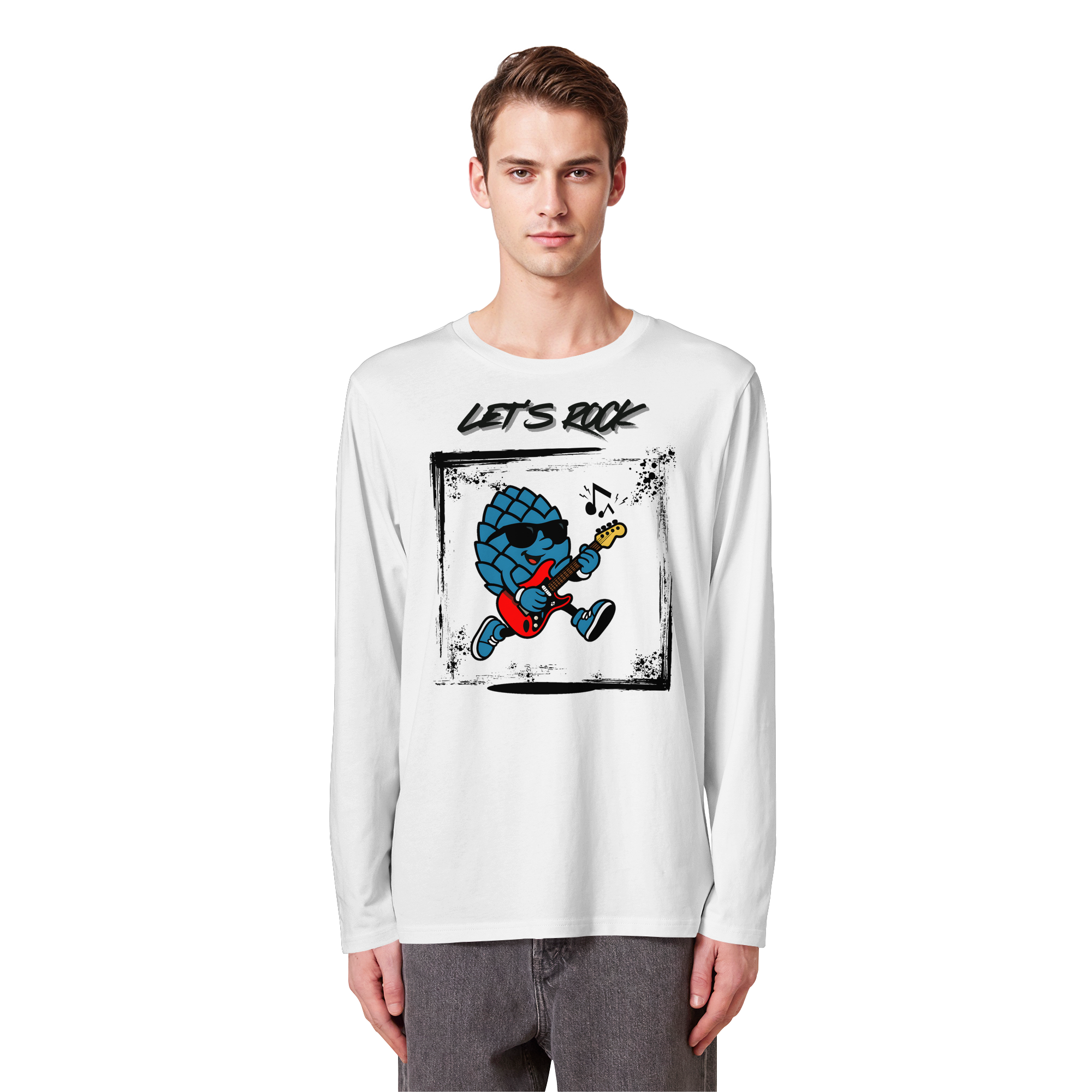 Lets Rock Zirbi - Organic Longsleeve T-Shirt
