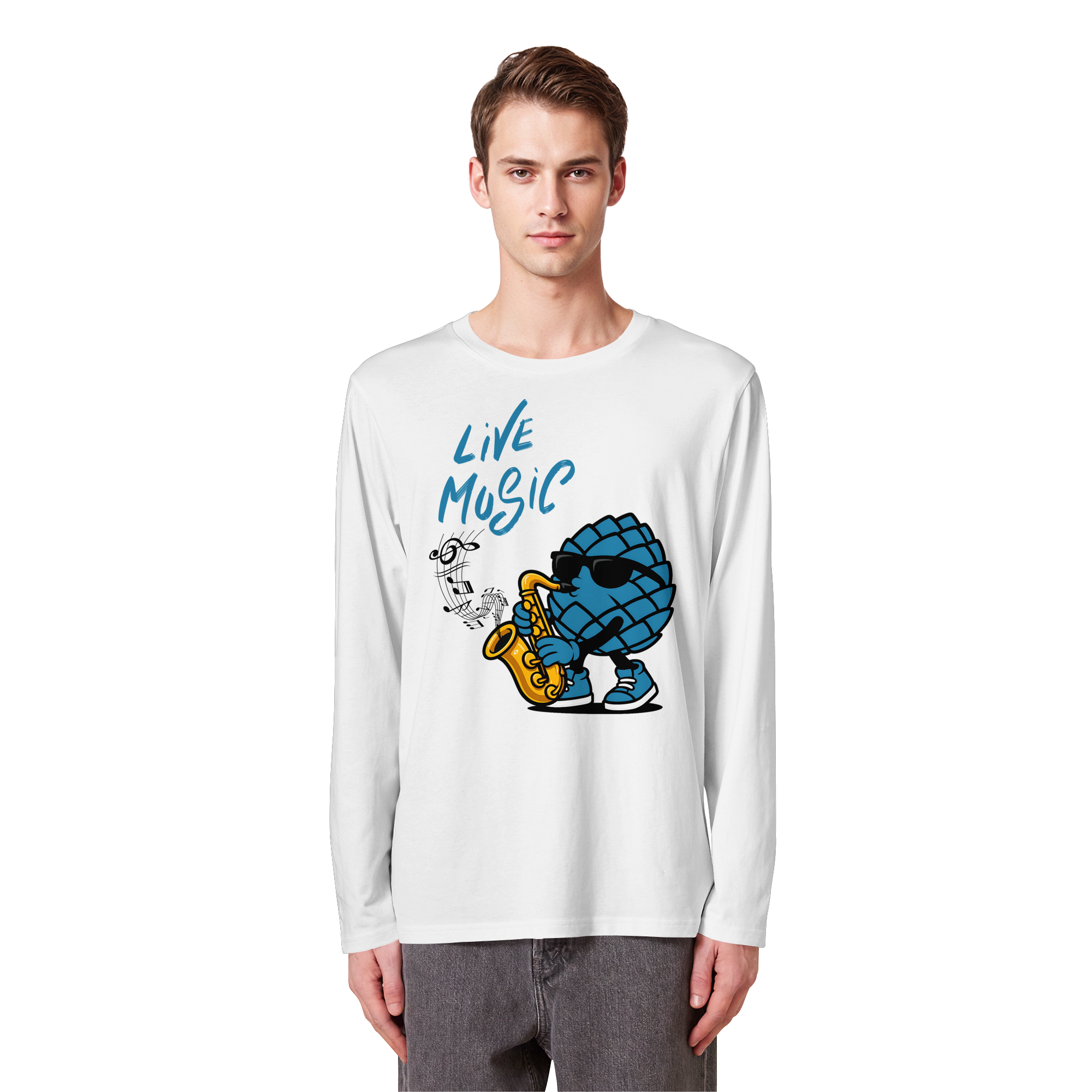 Jazz Zirbi - Organic Longsleeve T-Shirt