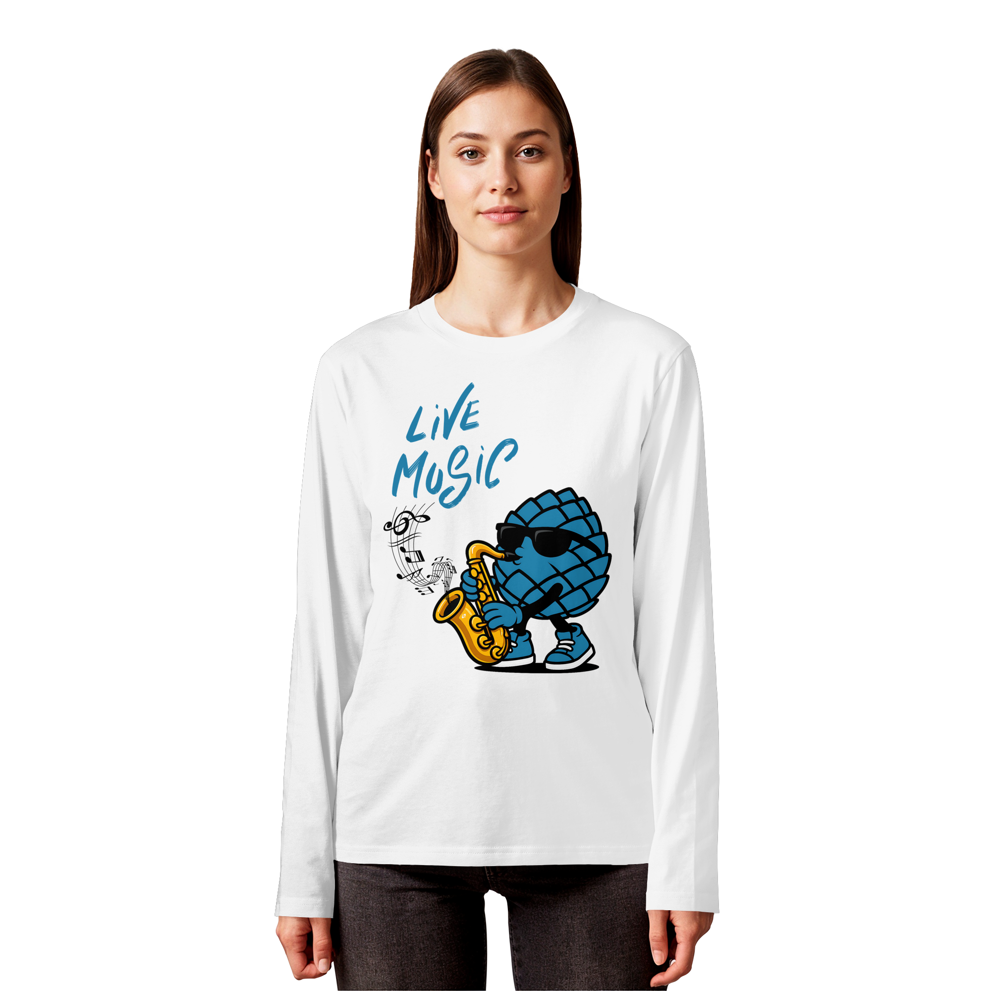 Jazz Zirbi - Organic Longsleeve T-Shirt