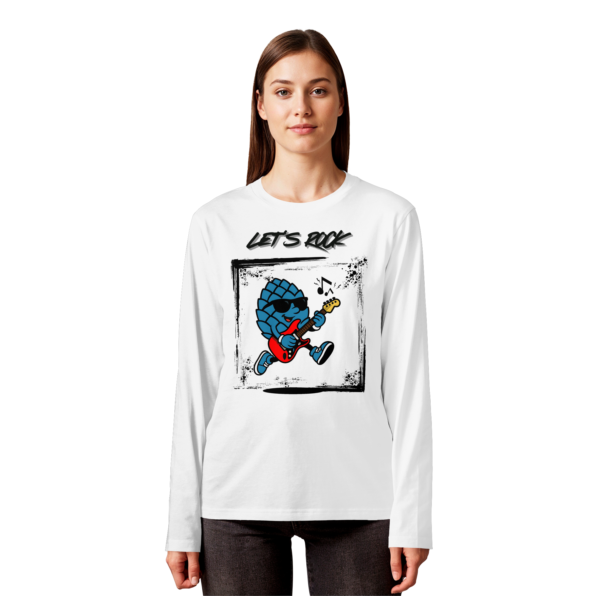 Lets Rock Zirbi - Organic Longsleeve T-Shirt