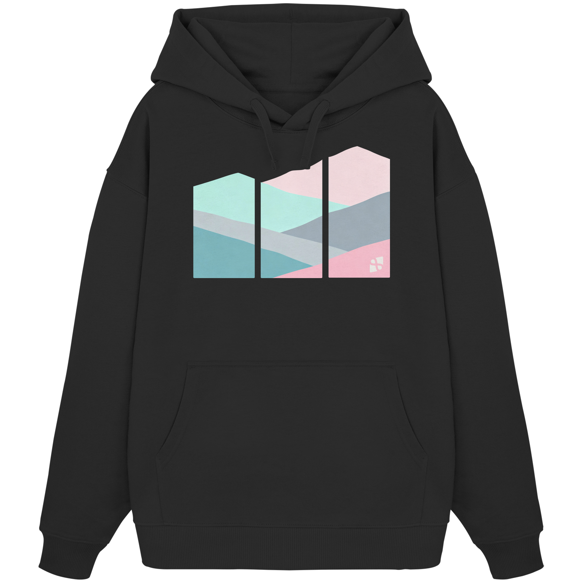 Pastell Mountain - Organic Oversize Hoodie