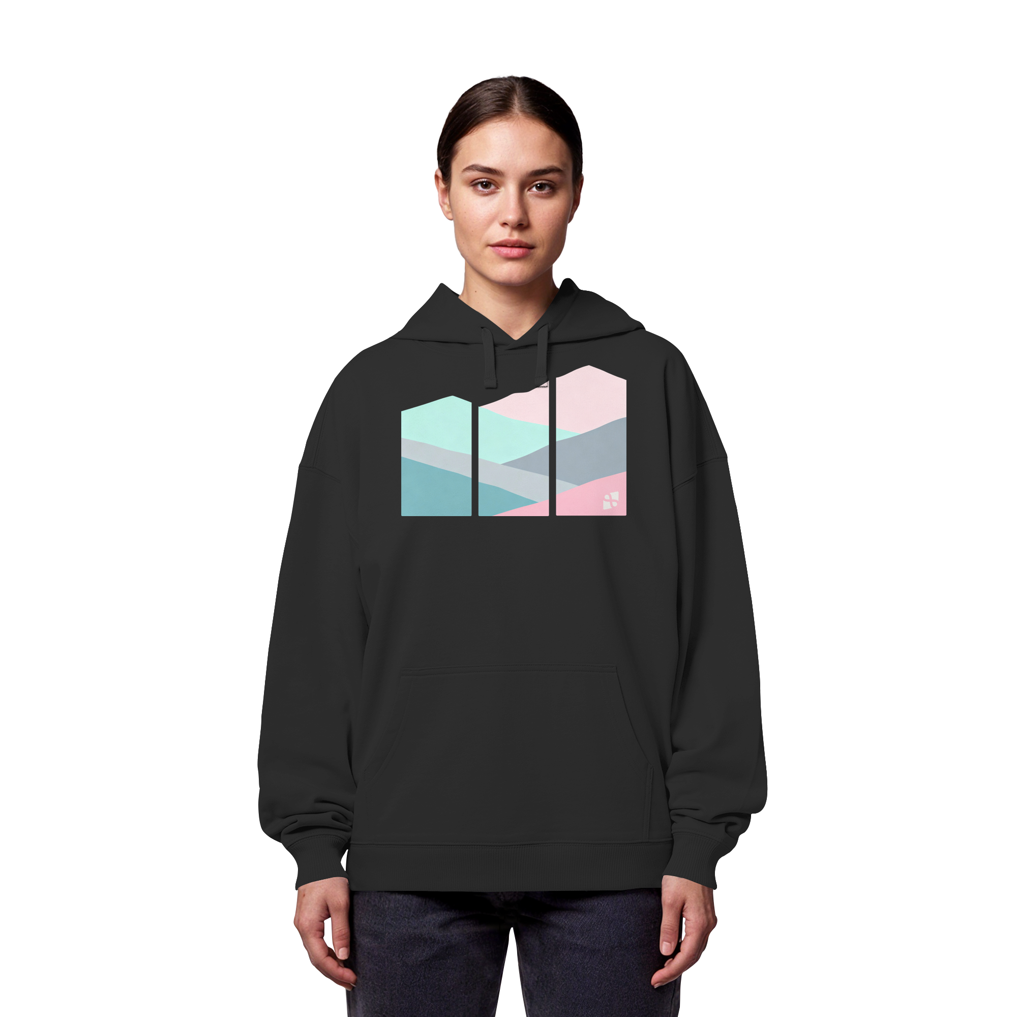 Pastell Mountain - Organic Oversize Hoodie