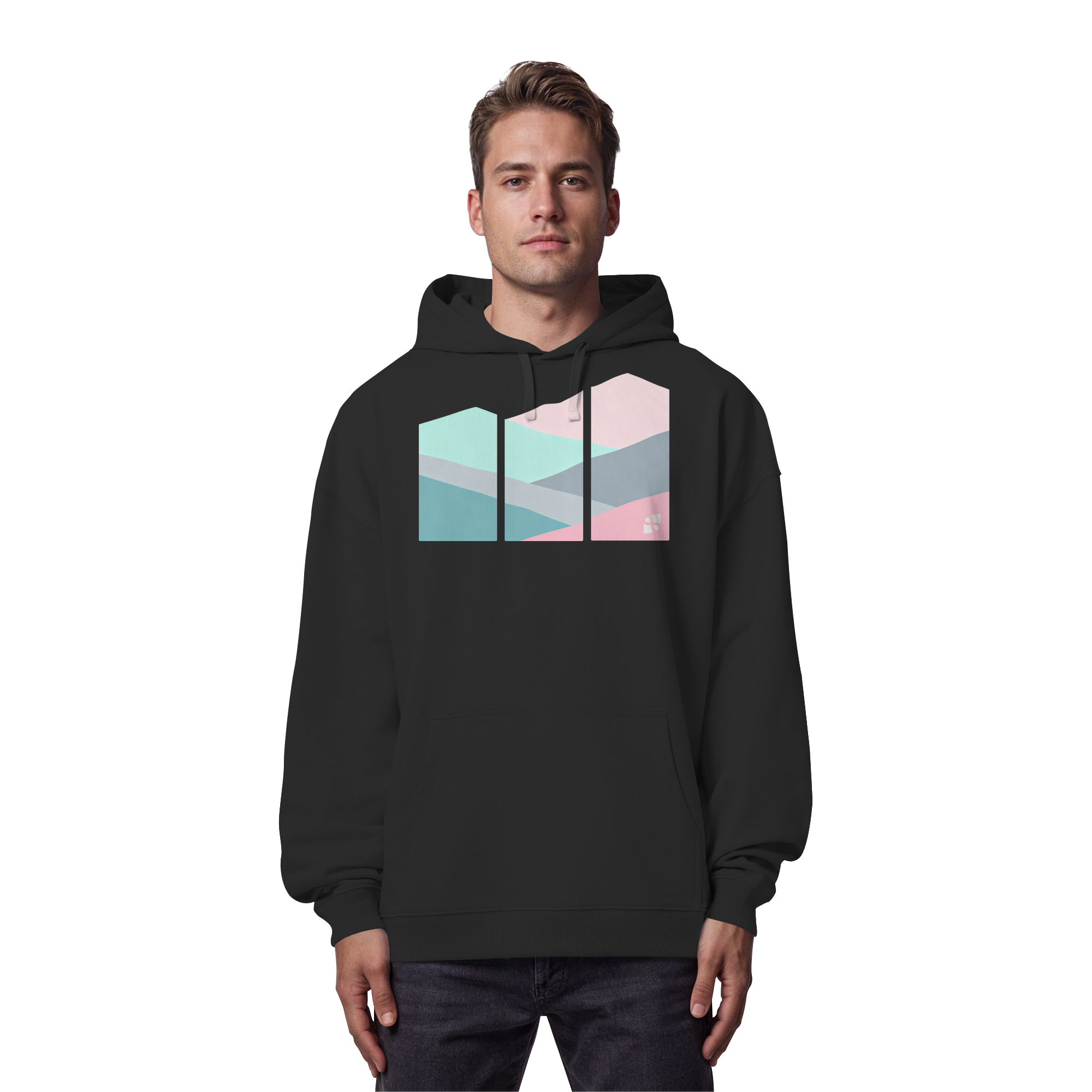 Pastell Mountain - Organic Oversize Hoodie